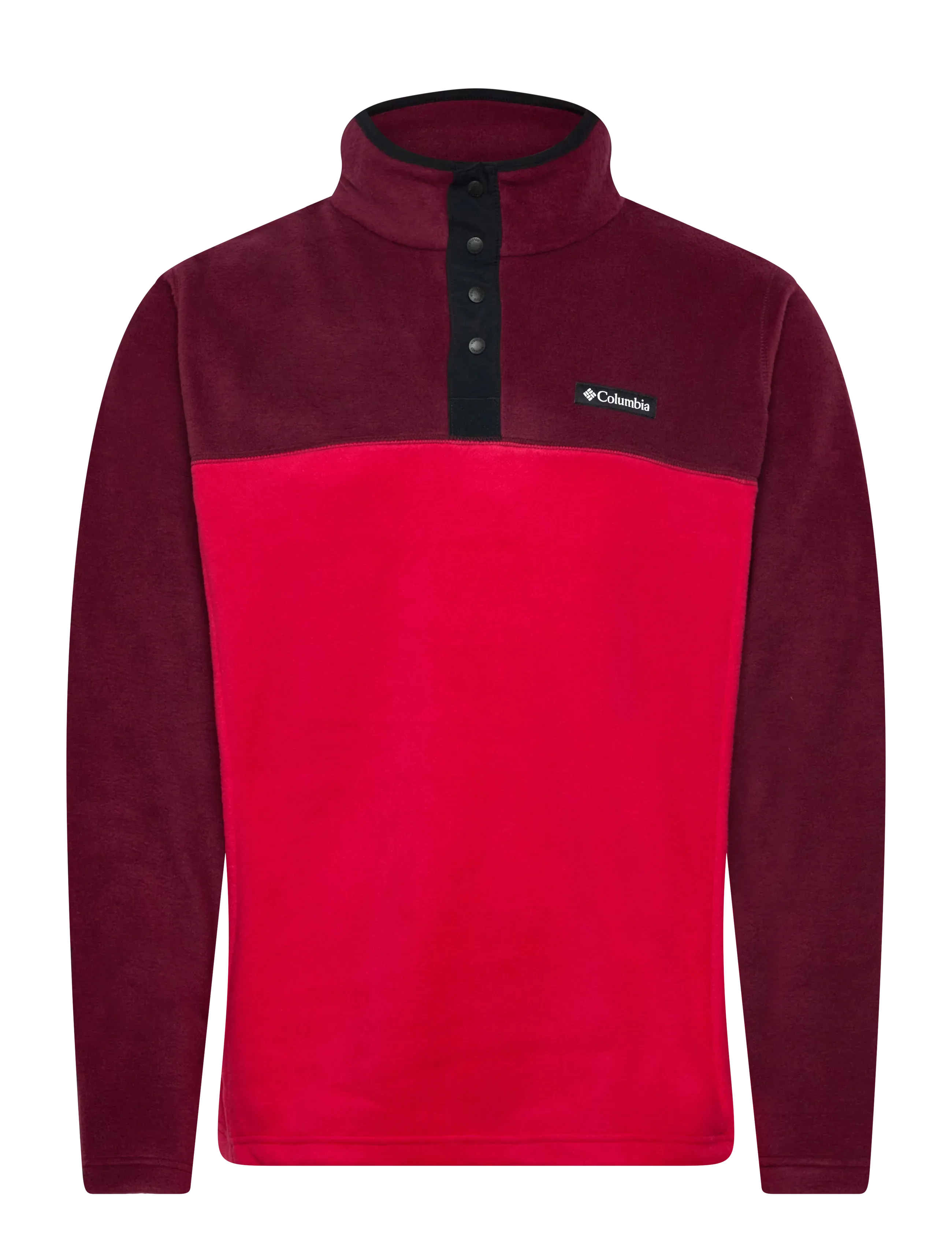 Columbia Sportswear Steens Mountain Half Snap II - Tøj - MTN RED, RICH WINE, BLACK / red