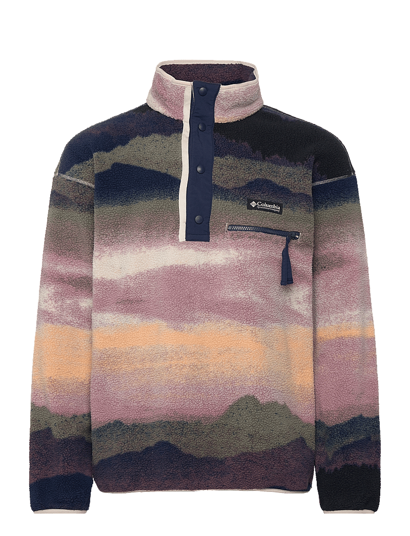 Columbia Sportswear - Helvetia II Printed Half Snap Fleece - fleece & midlayer - collegiate navy dolomites - 0