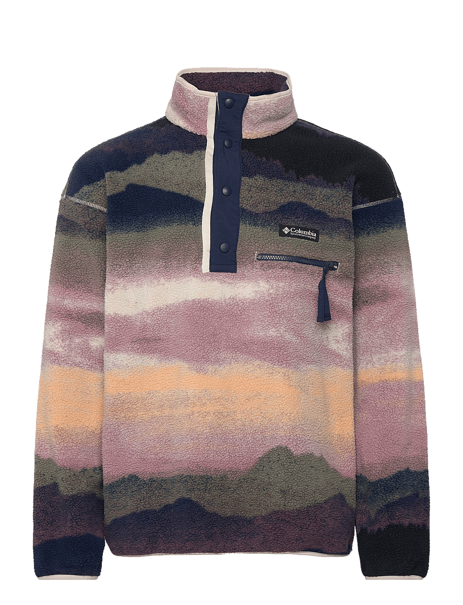 Columbia Sportswear - Helvetia II Printed Half Snap Fleece - polaires et couches intermédiaires - collegiate navy dolomites - 0
