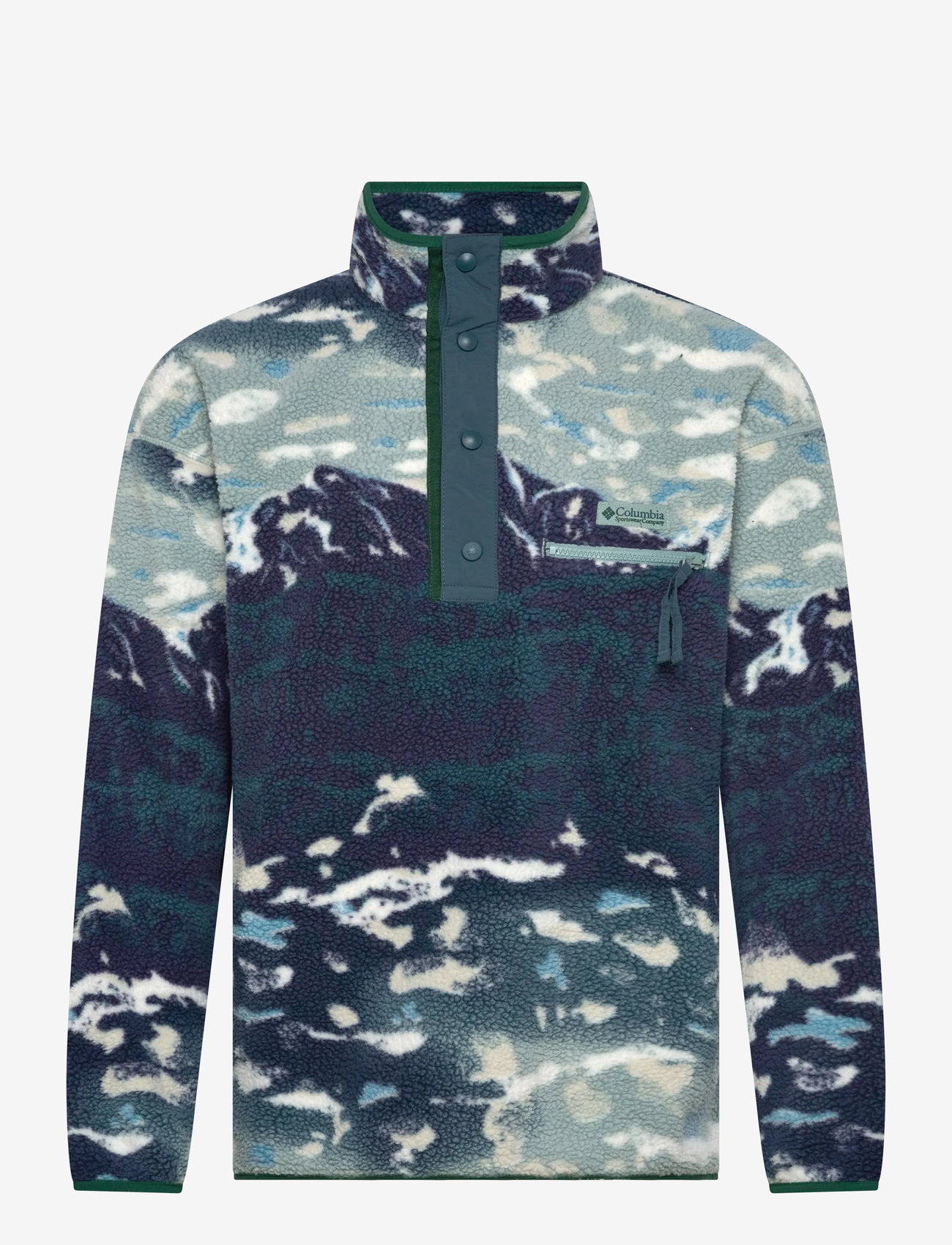 Columbia Sportswear - Helvetia II Printed Half Snap Fleece - fleece & mellanlager - crushed blue sisters - 0