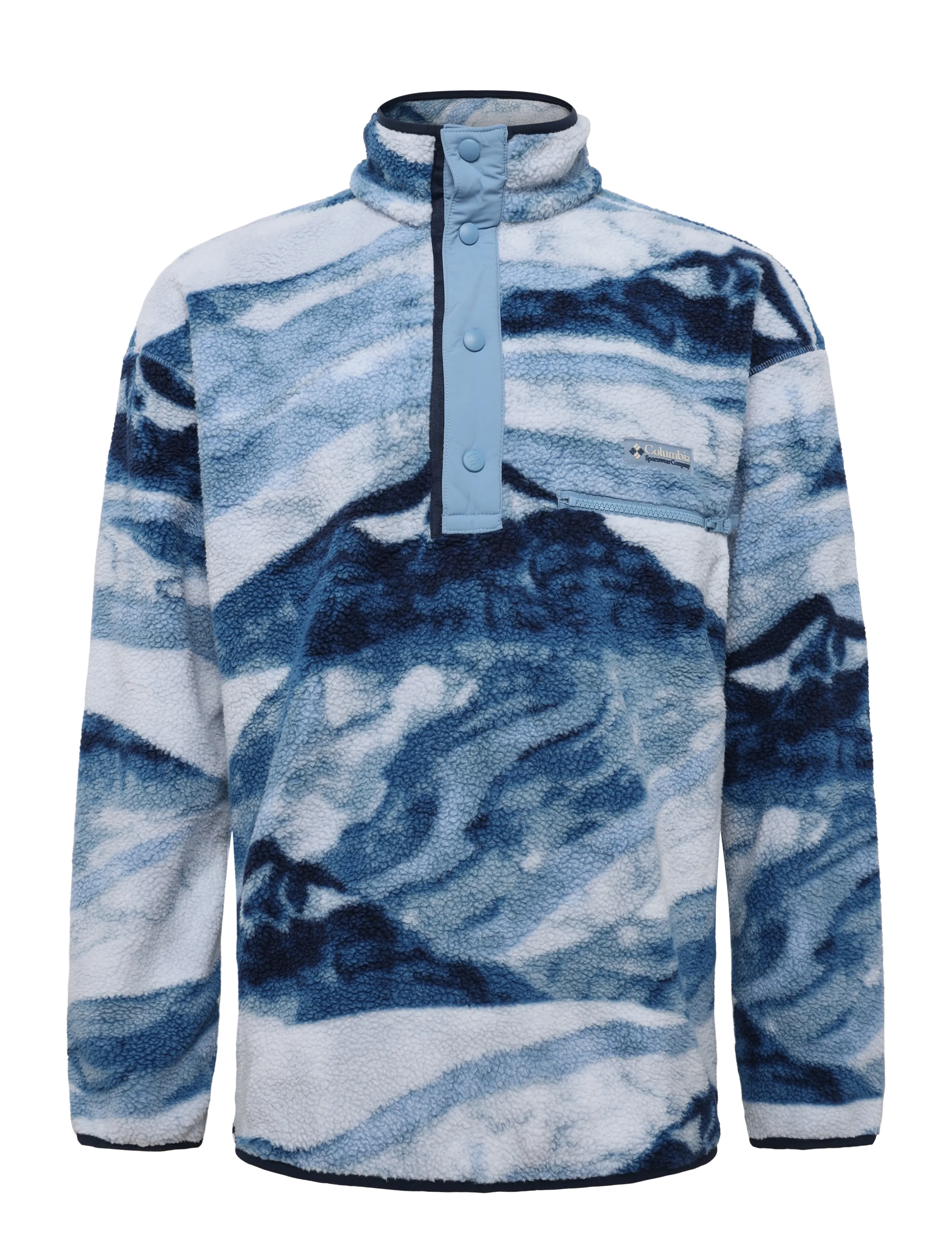 Columbia Sportswear Helvetia II Printed Half Snap Fleece - Teddy sweaters - RAINY DAY SUMMITS / blue