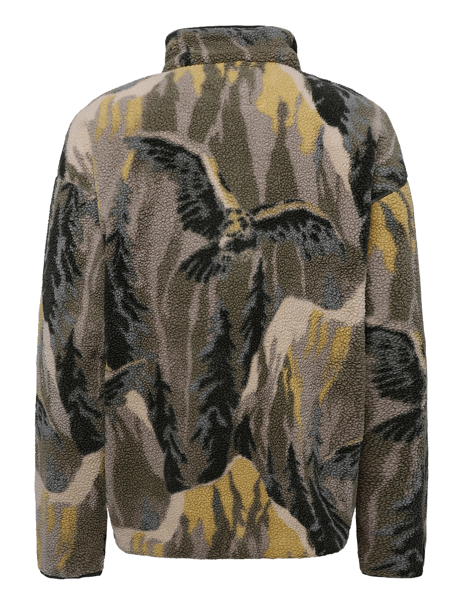 Columbia Sportswear - Helvetia II Printed Half Snap Fleece - kampsunid ja vahekihid - stone green soarin - 1