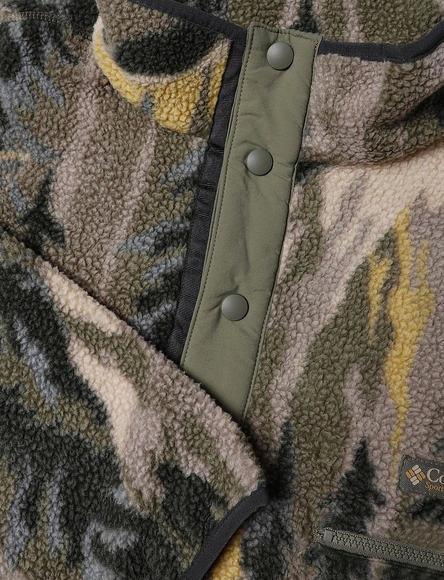 Columbia Sportswear - Helvetia II Printed Half Snap Fleece - kampsunid ja vahekihid - stone green soarin - 3