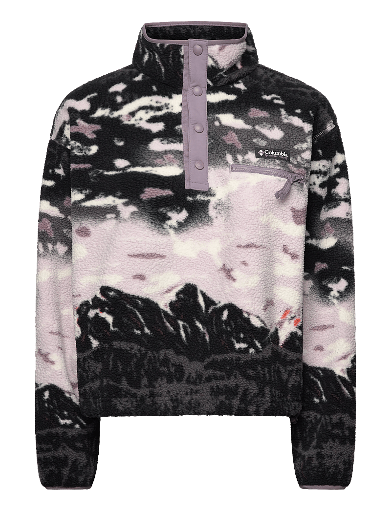 Columbia Sportswear - Helvetia II Printed Cropped Half Snap - fleece & mellanlager - shale purple sisters, shale purple - 0
