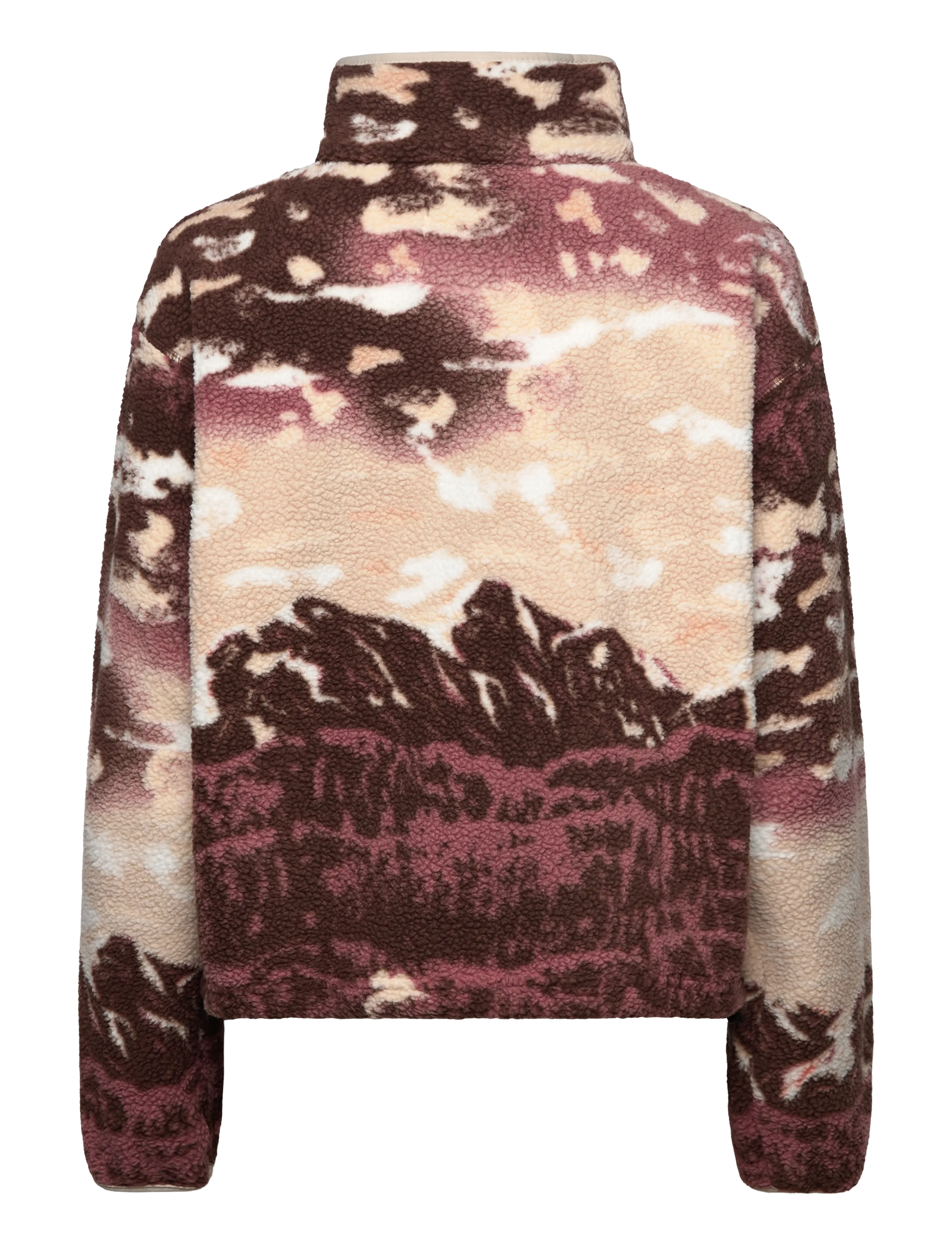 Columbia Sportswear - Helvetia II Printed Cropped Half Snap - hauts - tobacco sisters, dark stone - 1