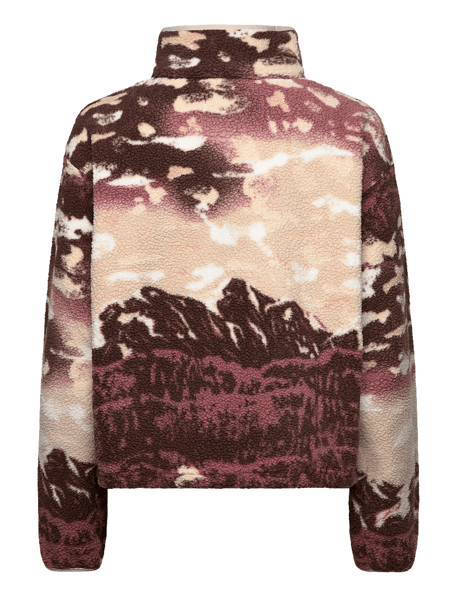 Columbia Sportswear - Helvetia II Printed Cropped Half Snap - hauts - tobacco sisters, dark stone - 1