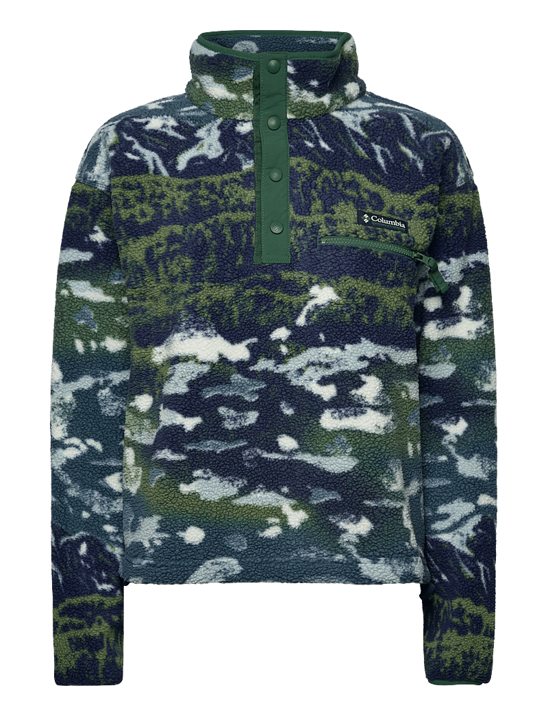 Columbia Sportswear - Helvetia II Printed Cropped Half Snap - oberteile - everblue sisters, rain forest - 0