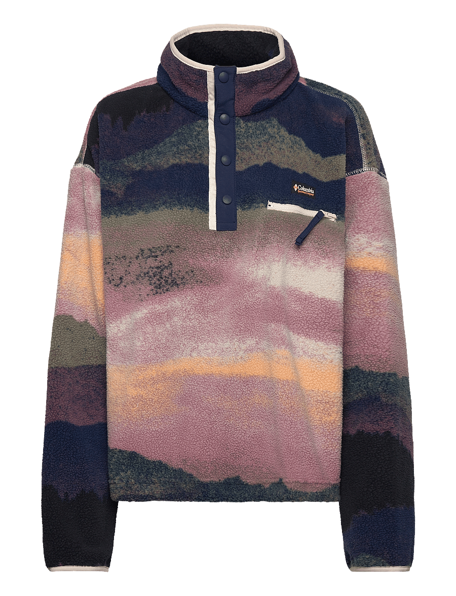 Columbia Sportswear - Helvetia II Printed Cropped Half Snap - Överdelar - collegiate navy dolomites - 0