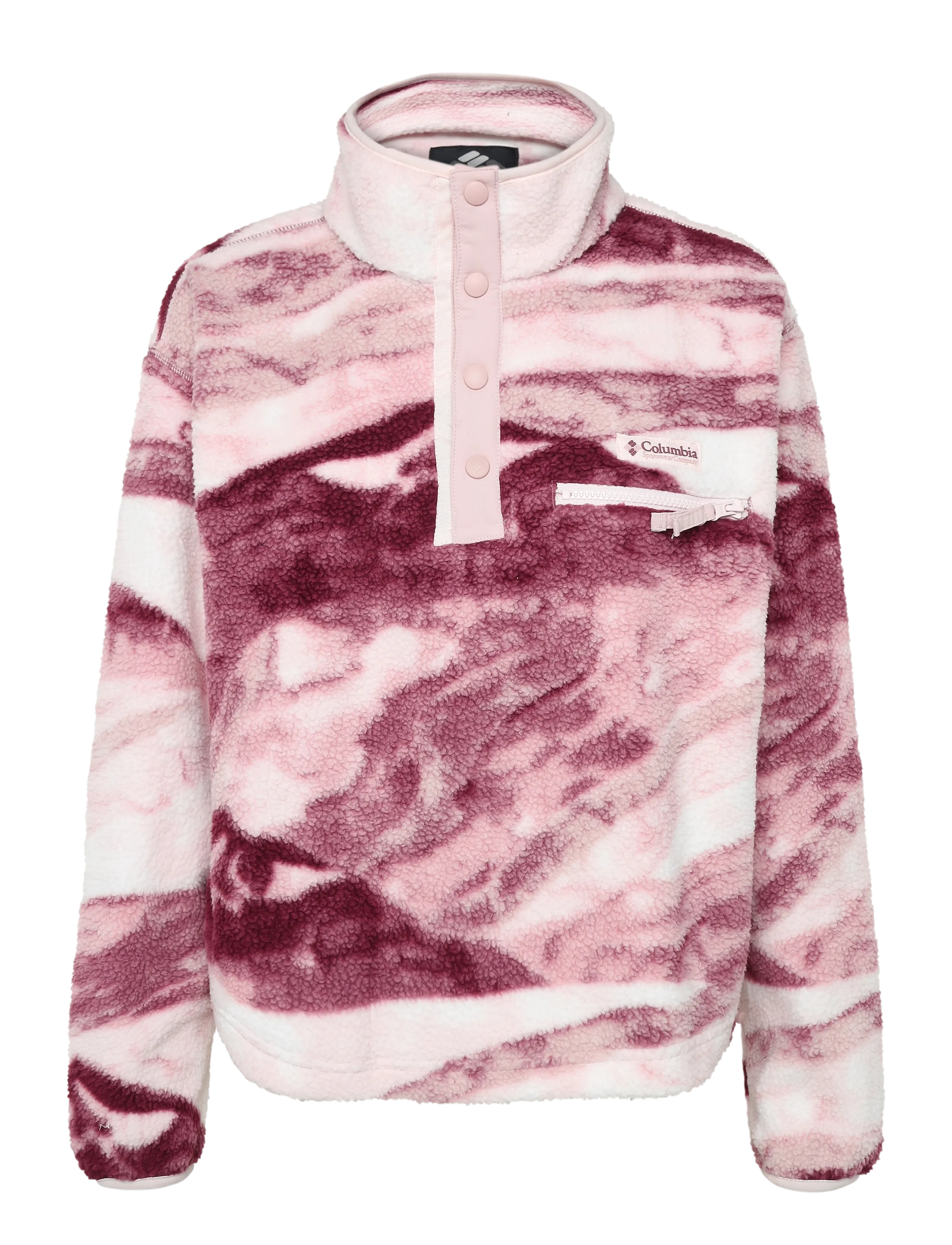Columbia Sportswear Helvetia II Printed Cropped Half Snap - Farben der Saison - ANTIQUE MAUVE, SUMMITS / pink/rose
