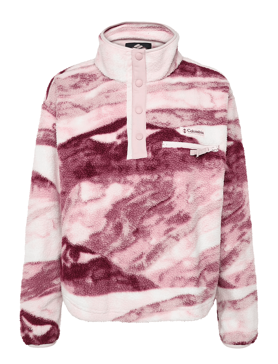Columbia Sportswear - Helvetia II Printed Cropped Half Snap - oberteile - antique mauve, summits - 0