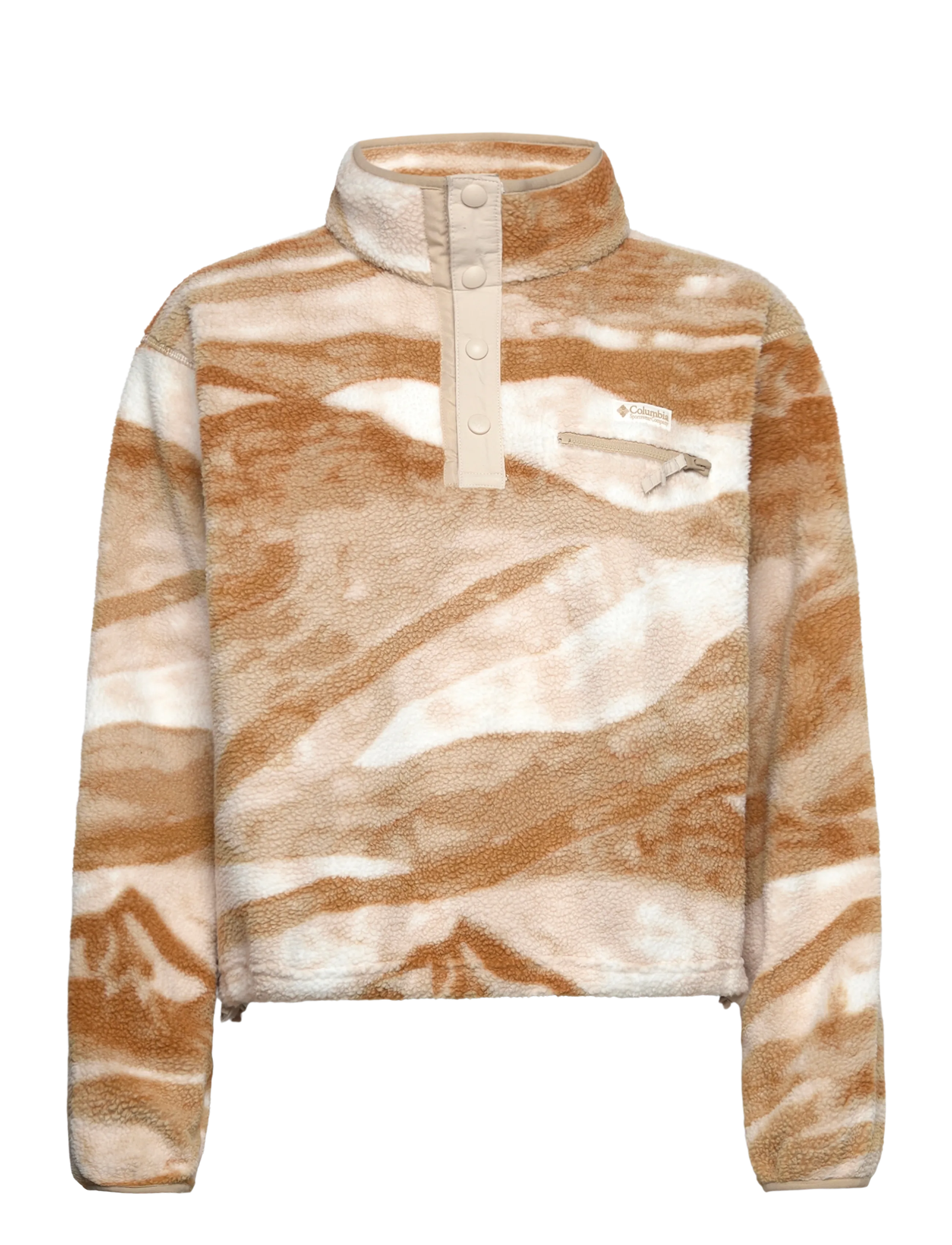 Columbia Sportswear - Helvetia II Printed Cropped Half Snap - oberteile - sea salt, summits - 0