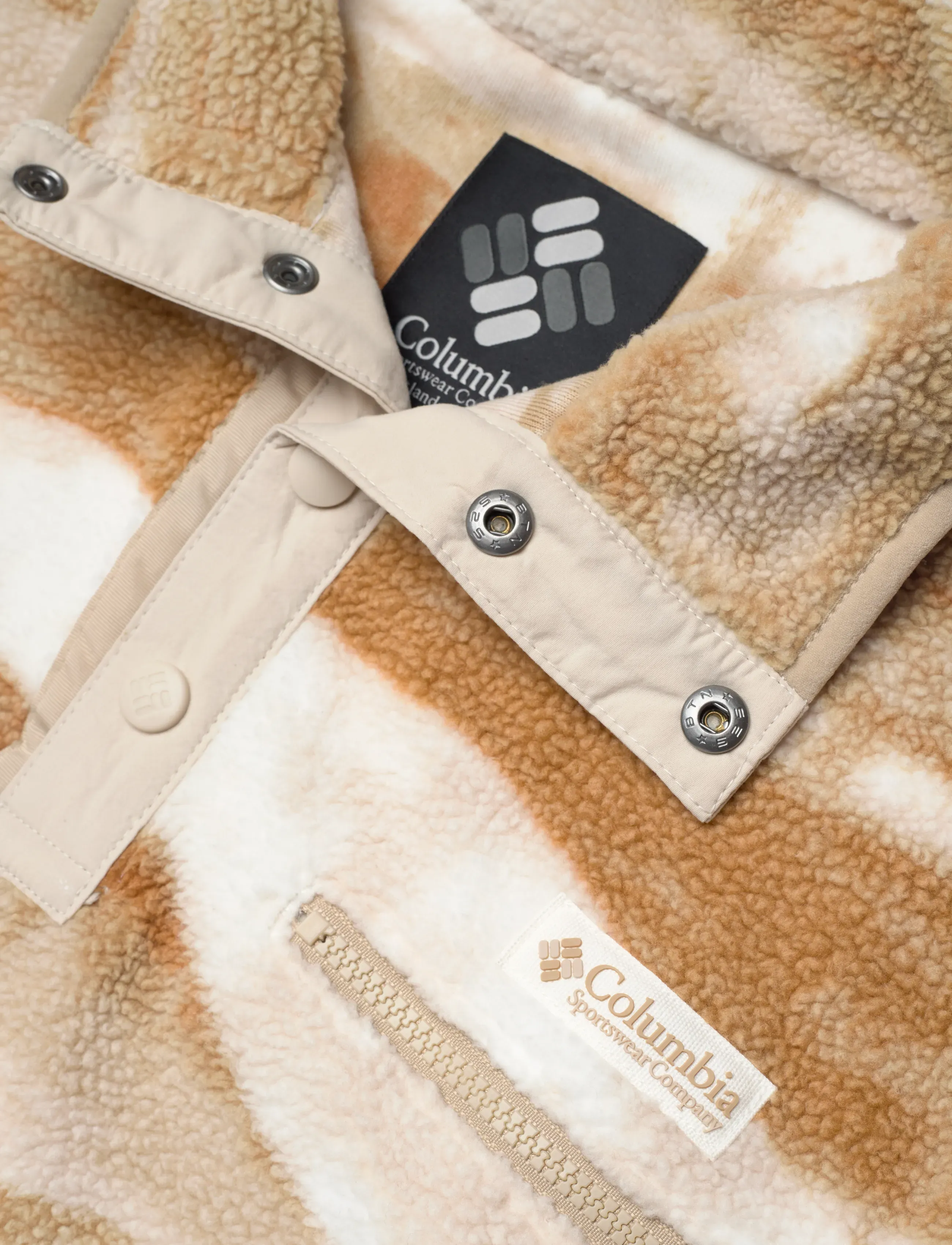 Columbia Sportswear - Helvetia II Printed Cropped Half Snap - overdele - sea salt, summits - 2