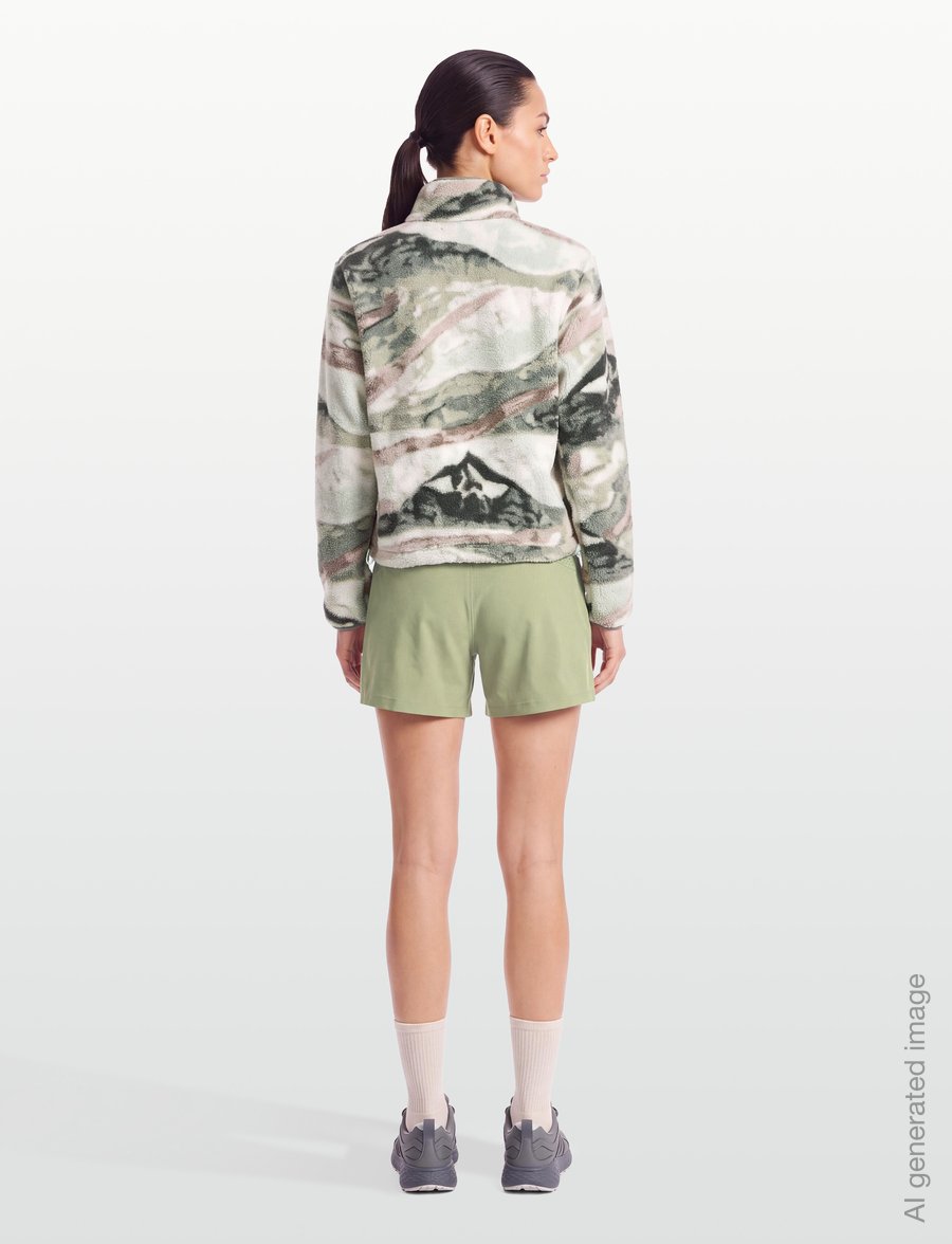 Columbia Sportswear - Helvetia II Printed Cropped Half Snap - oberteile - sedona sage, summits - 4