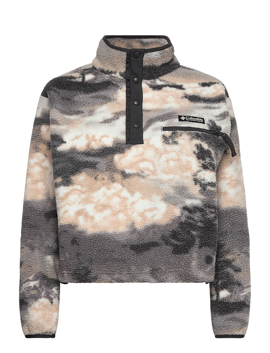 Columbia Sportswear - Helvetia II Printed Cropped Half Snap - oberteile - shark, dreaming - 0