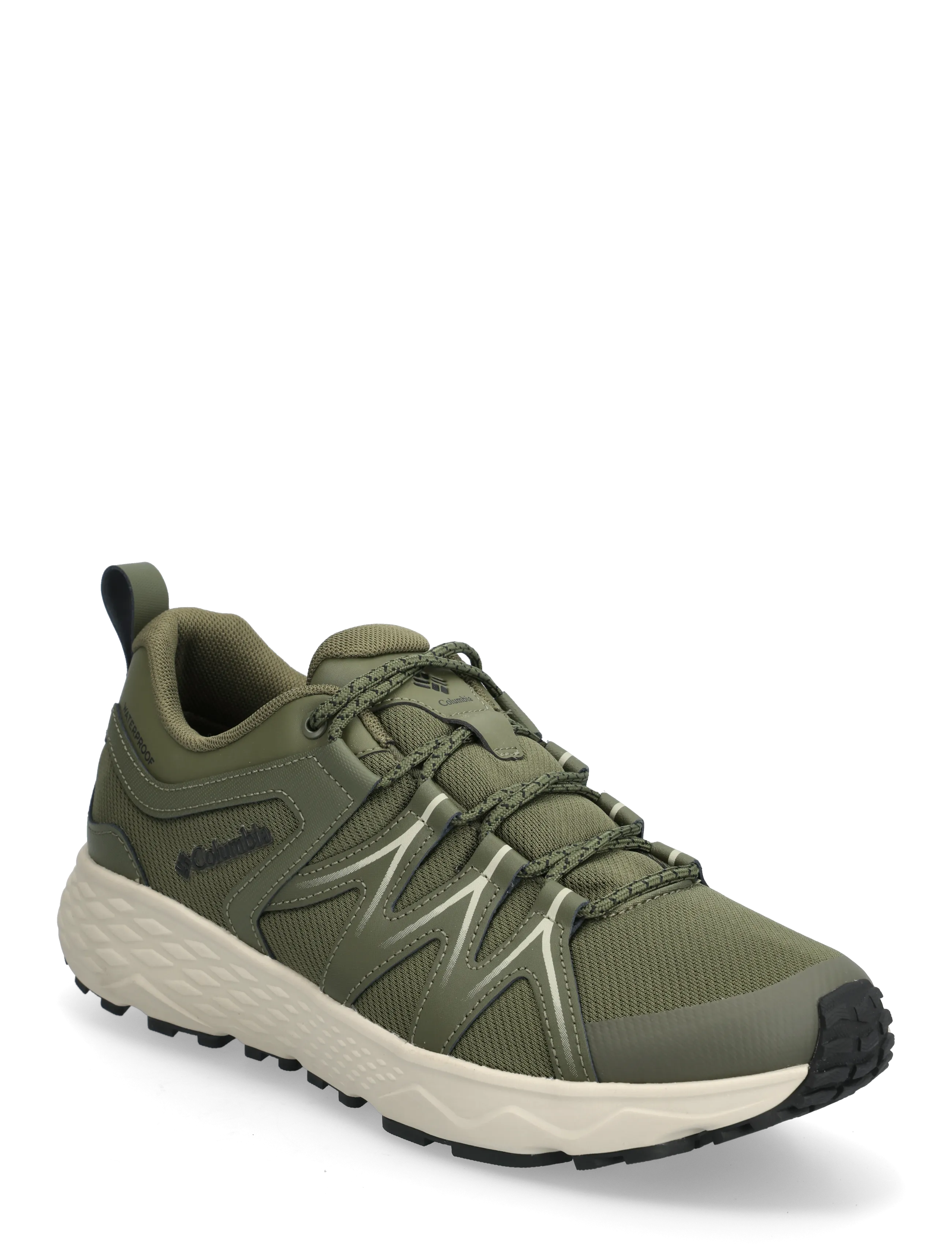 Columbia Sportswear PEAKFREAK ROAM WATERPROOF - Hiking shoes - NORI, LIGHT CLAY / khaki/green