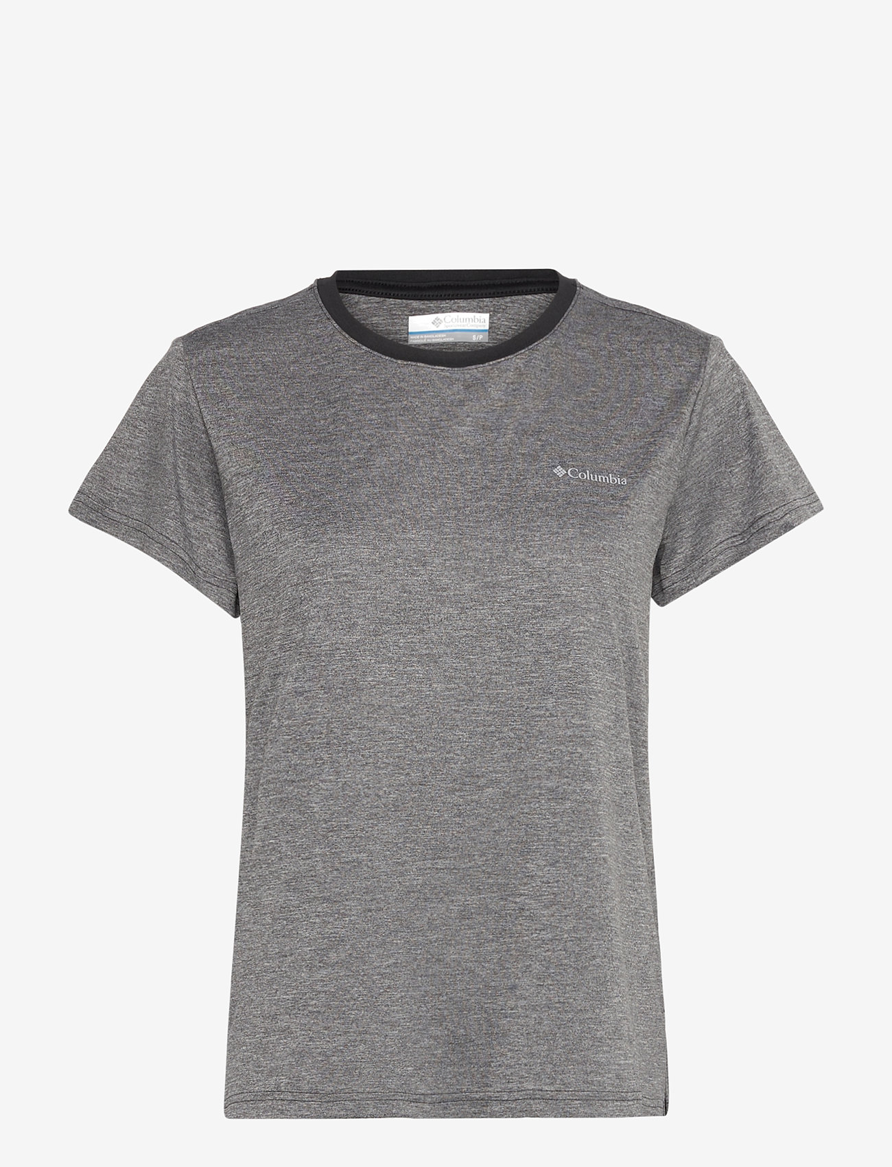 Columbia Sportswear - BlueVista Hill SS Crew - alussärgid ja t-särgid - black heather - 0