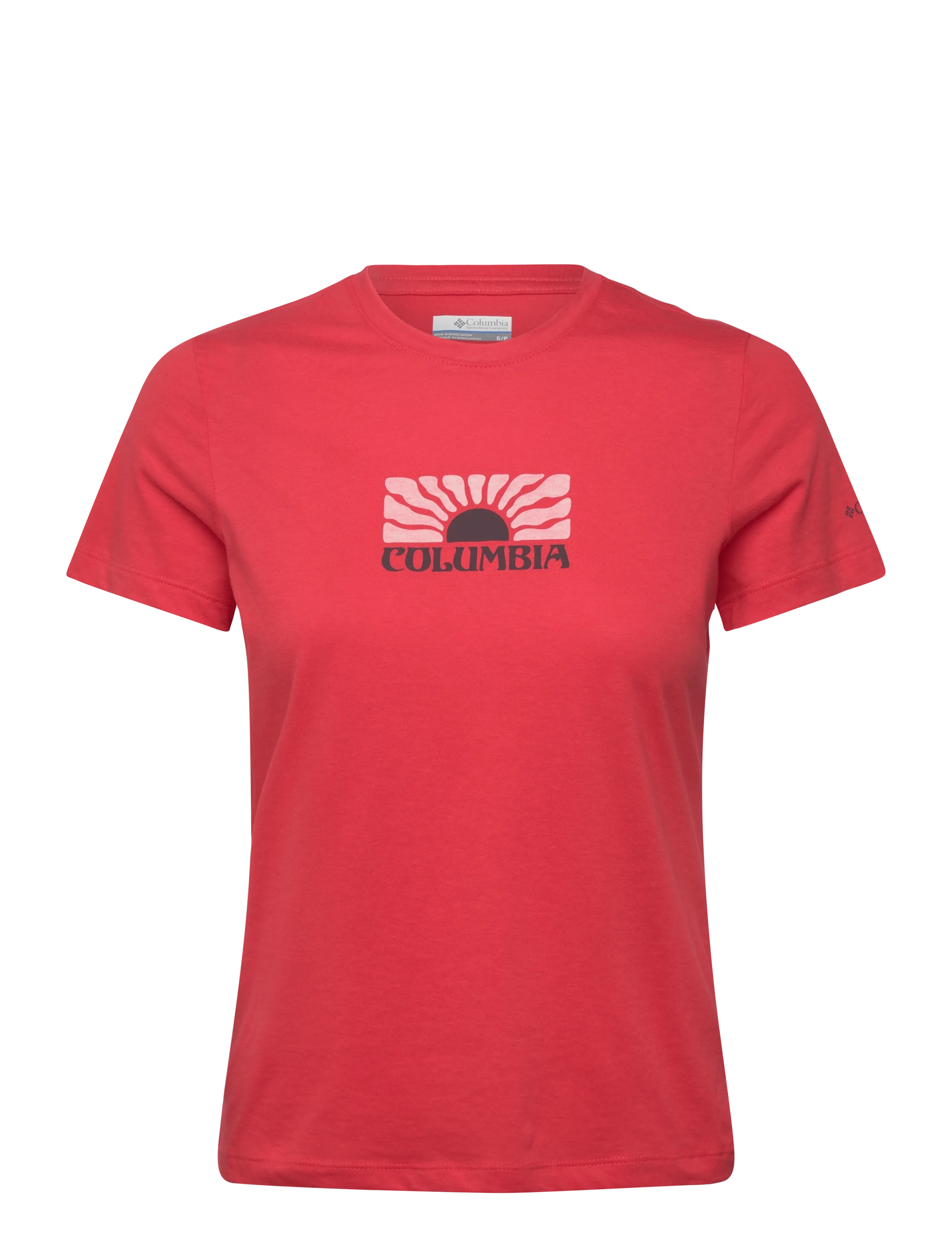 Columbia Sportswear Ruby Springs Graphic Fitted SS - Columbia Sportswear - POPPY RED, BRANDRISE / red