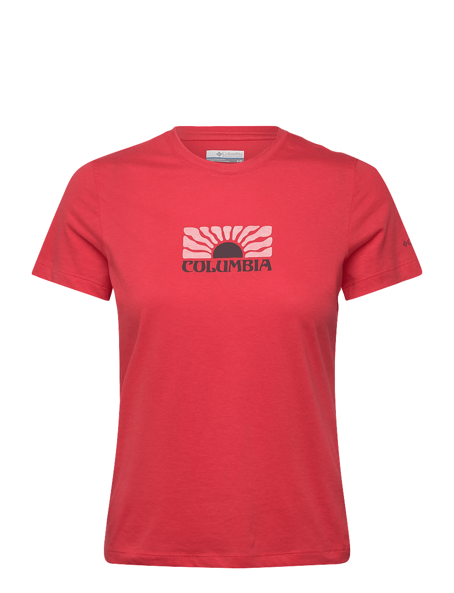 Columbia Sportswear - Ruby Springs Graphic Fitted SS - t-shirts - poppy red, brandrise - 0