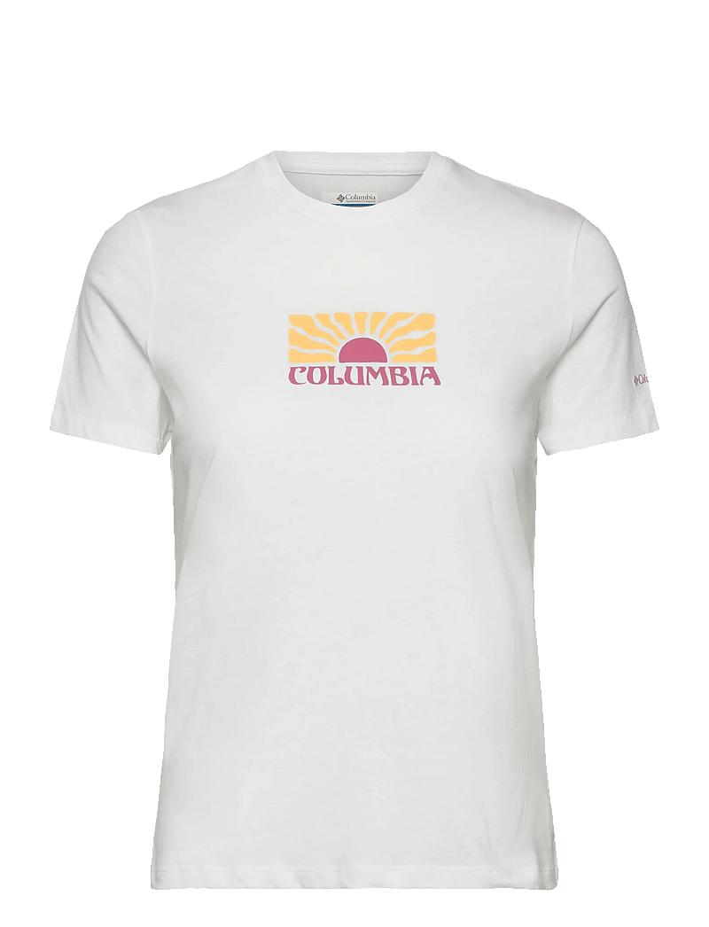Columbia Sportswear - Ruby Springs Graphic Fitted SS - t-shirts - white, brandrise - 0