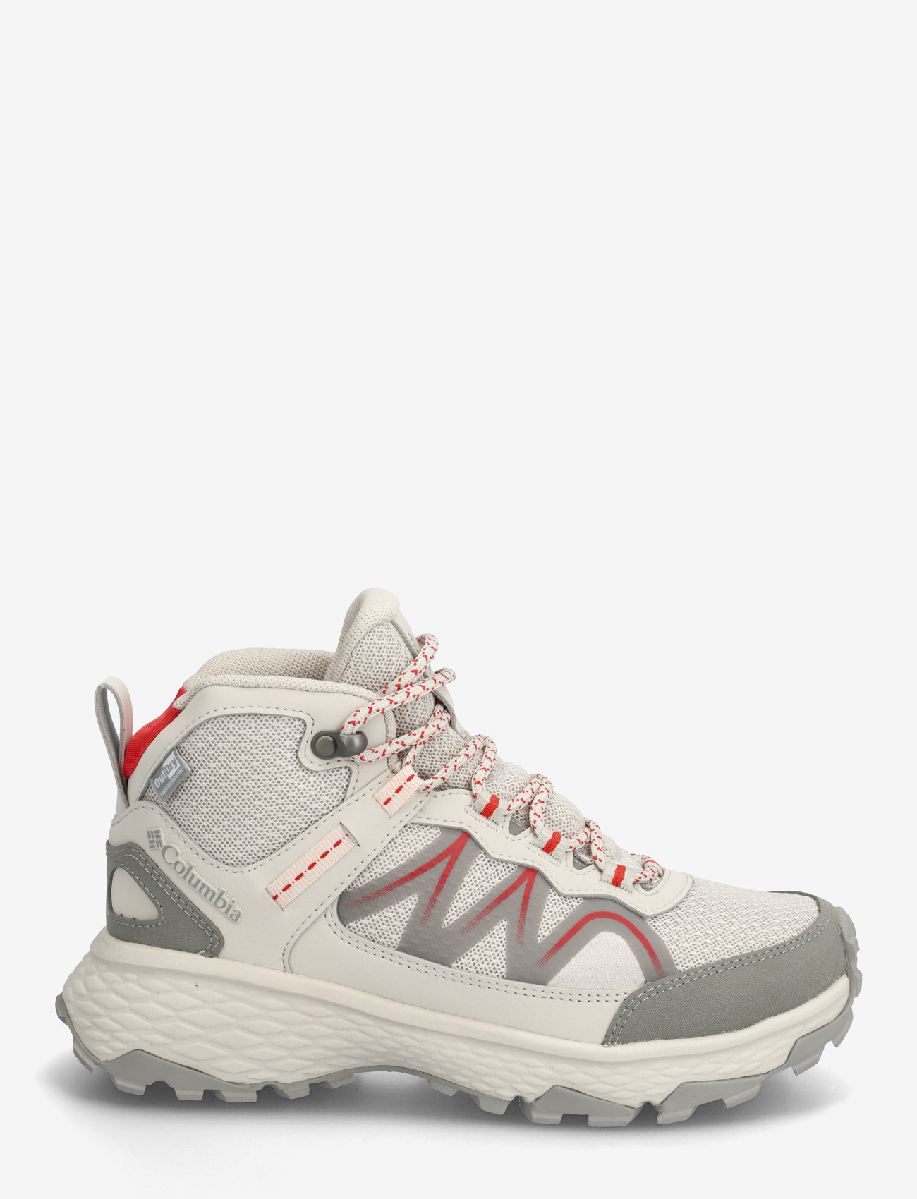 Columbia Sportswear - PEAKFREAK RUSH MID OUTDRY - vandringsskor - cloud grey, poppy red - 1