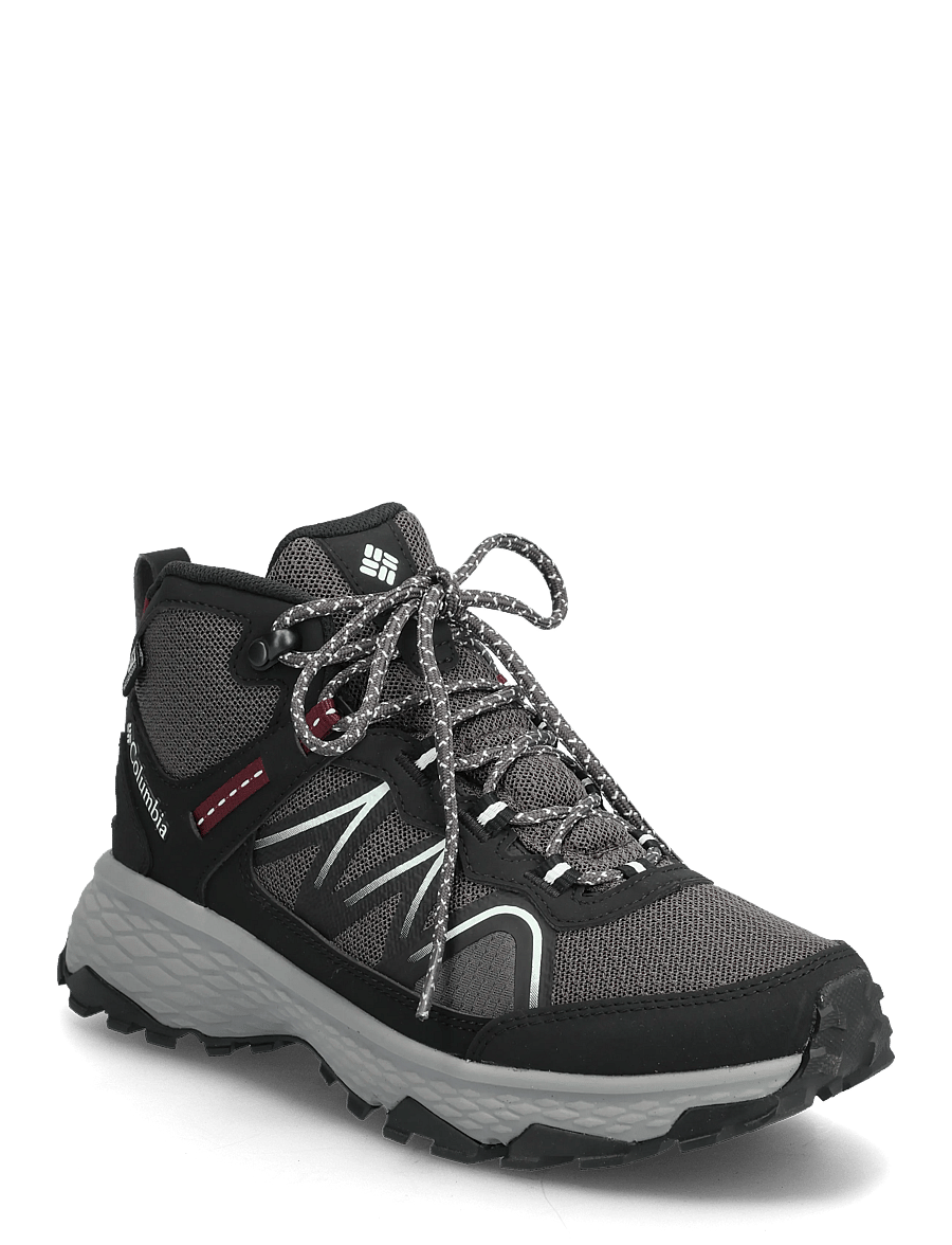 Columbia Sportswear - PEAKFREAK RUSH MID OUTDRY - vandringsskor - dark grey, deep madeira - 0