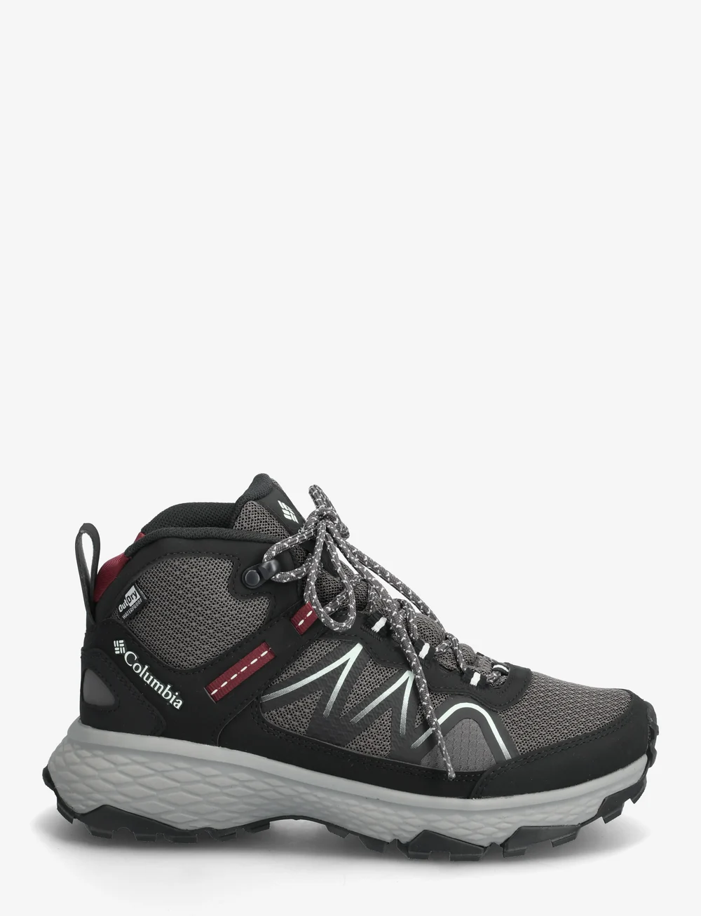 Columbia Sportswear - PEAKFREAK RUSH MID OUTDRY - matka- ja kõndimisjalatsid - dark grey, deep madeira - 1