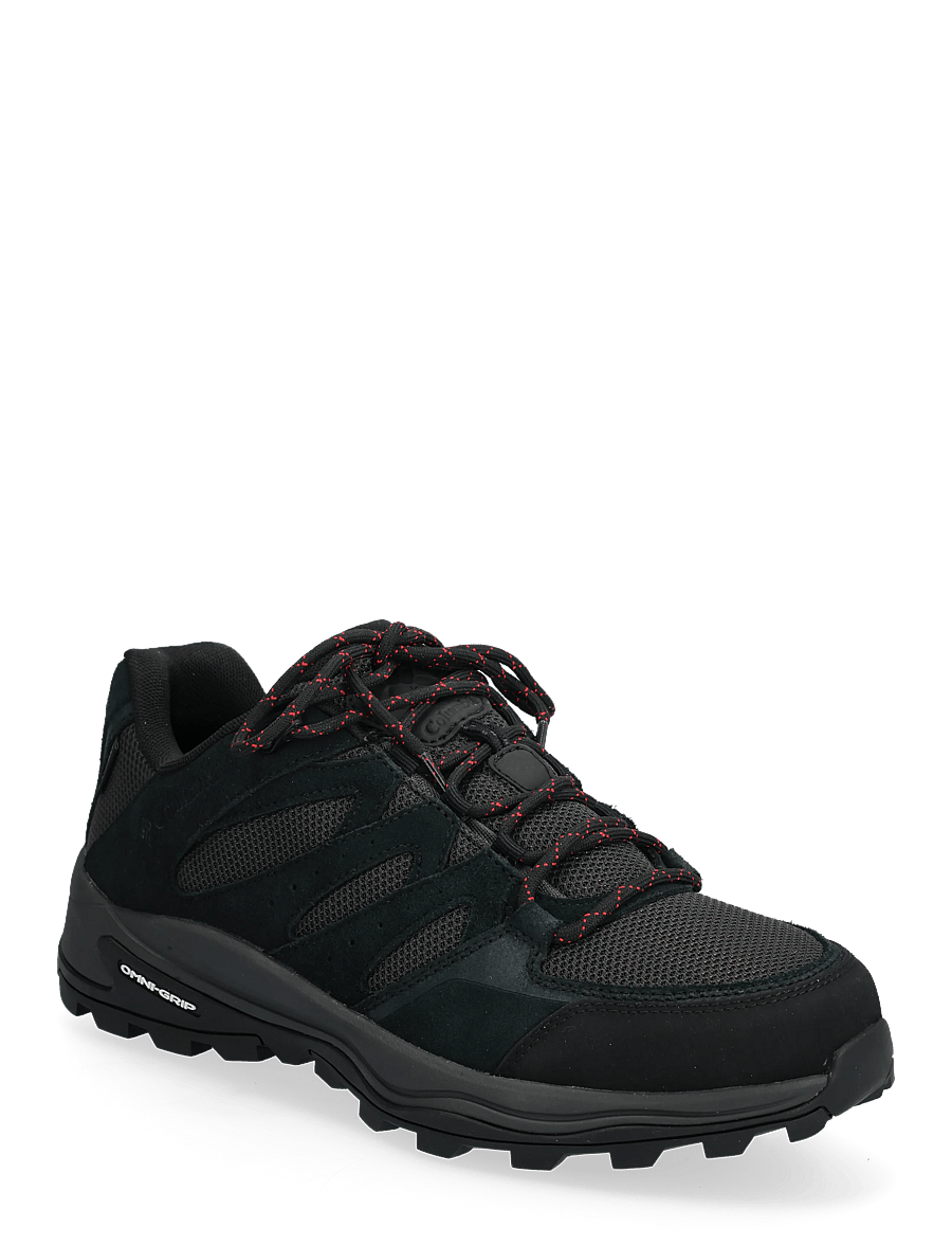 Columbia Sportswear - REDMOND IV LOW WATERPROOF - gönguskór - black, mountain red - 0