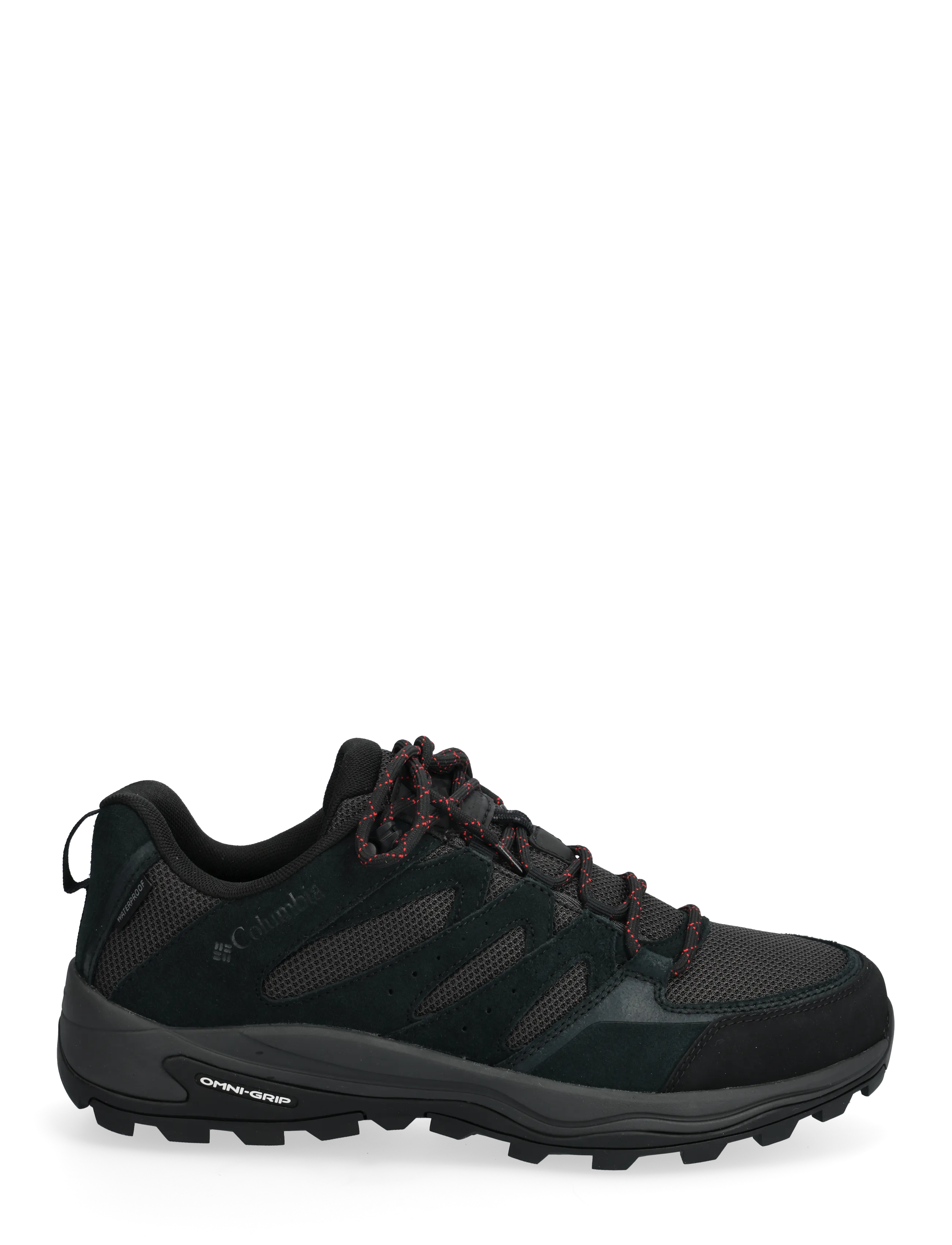 Columbia Sportswear - REDMOND IV LOW WATERPROOF - gönguskór - black, mountain red - 1