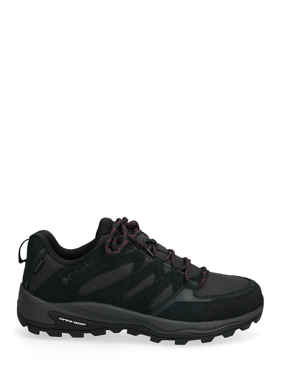 Columbia Sportswear - REDMOND IV LOW WATERPROOF - gönguskór - black, mountain red - 1