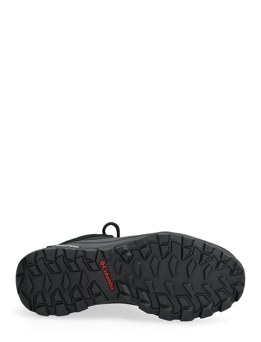 Columbia Sportswear - REDMOND IV LOW WATERPROOF - gönguskór - black, mountain red - 4