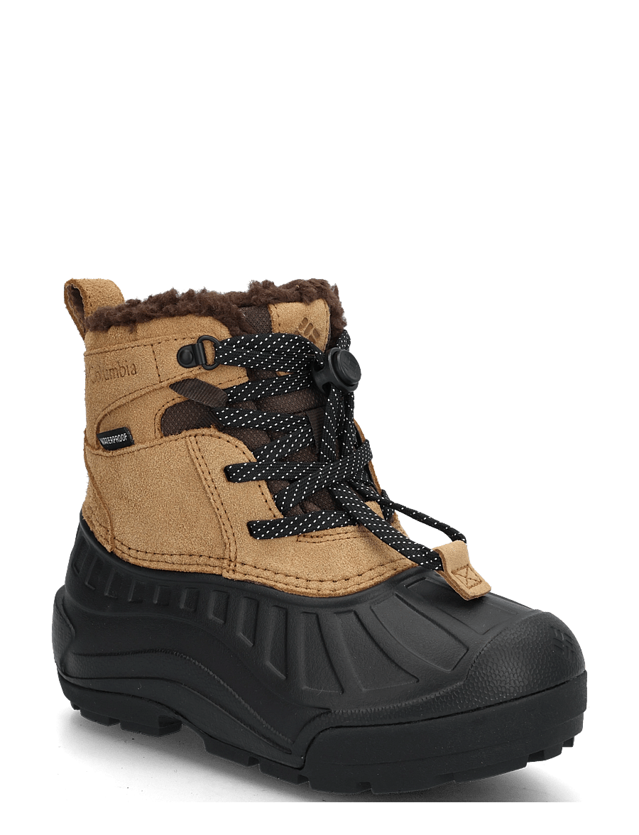 Columbia Sportswear - YOUTH POWDERBUG ALPINE WATERPROOF - wanderschuhe - sahara, black - 0