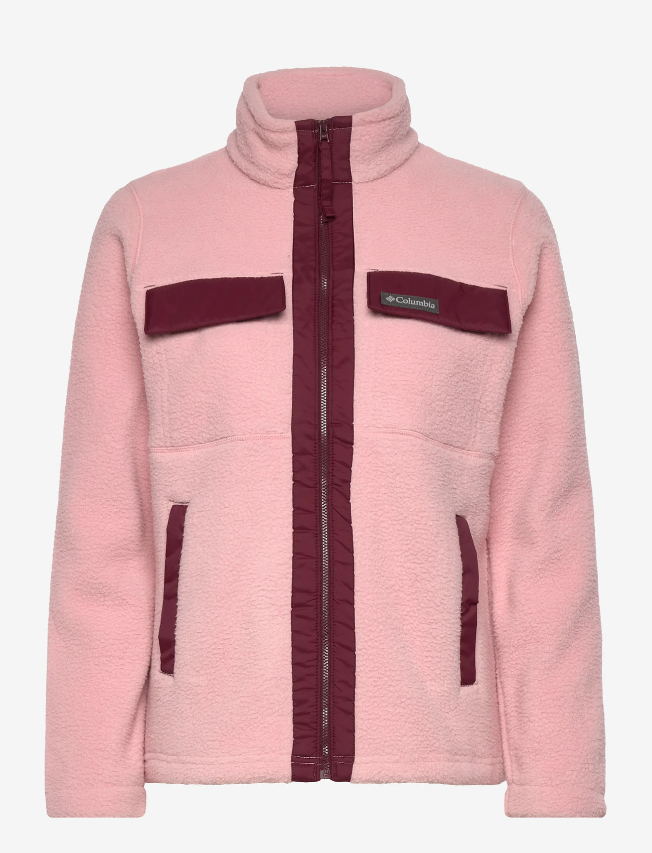 Columbia Sportswear - Juniper Peak Full Zip Fleece - forårsjakker - eraser pink, rich wine - 0