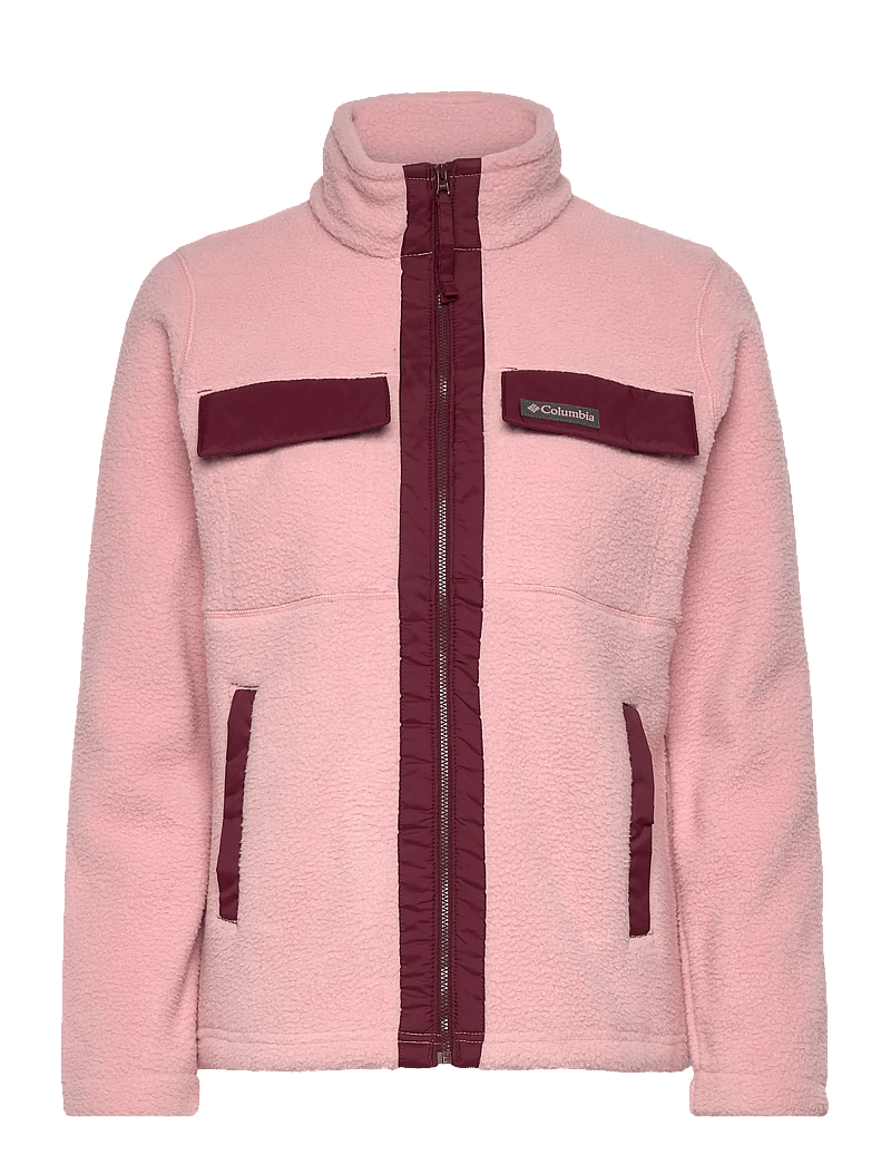 Columbia Sportswear - Juniper Peak Full Zip Fleece - kurtki wiosenne - eraser pink, rich wine - 0