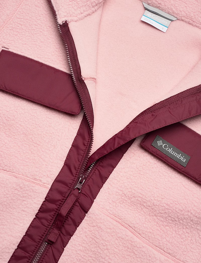 Columbia Sportswear - Juniper Peak Full Zip Fleece - kurtki wiosenne - eraser pink, rich wine - 3