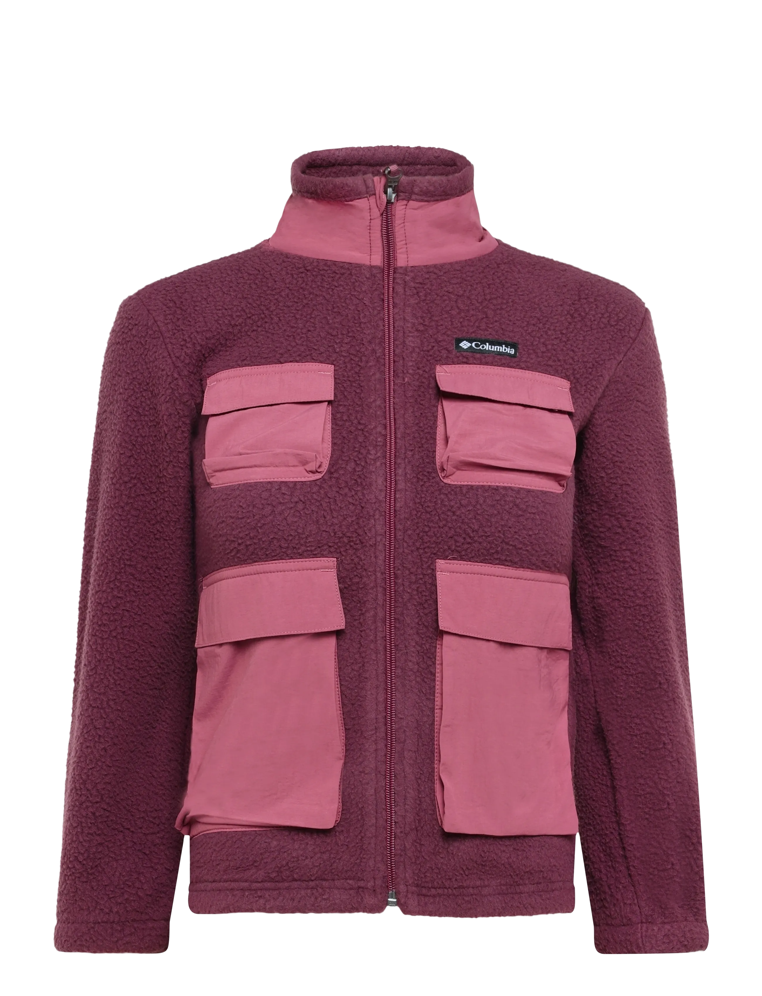 Columbia Sportswear Jasper Ridge Pebbled Fleece Full Zip - Fleecejacken - MOONVISTA, ANTIQUE MAUVE / burgundy