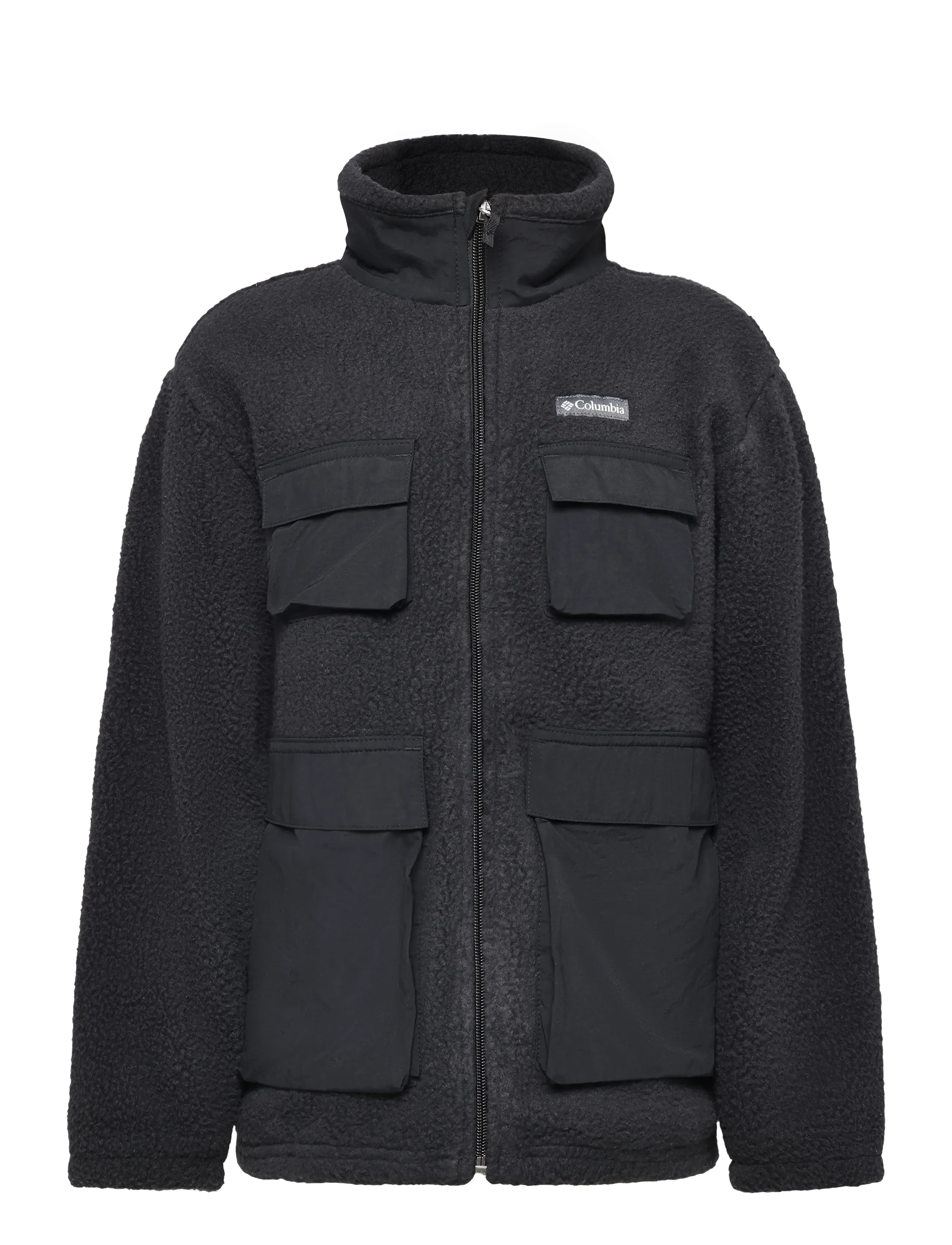Columbia Sportswear Jasper Ridge Pebbled Fleece Full Zip - Teismelised 9-14 aastat - BLACK / black