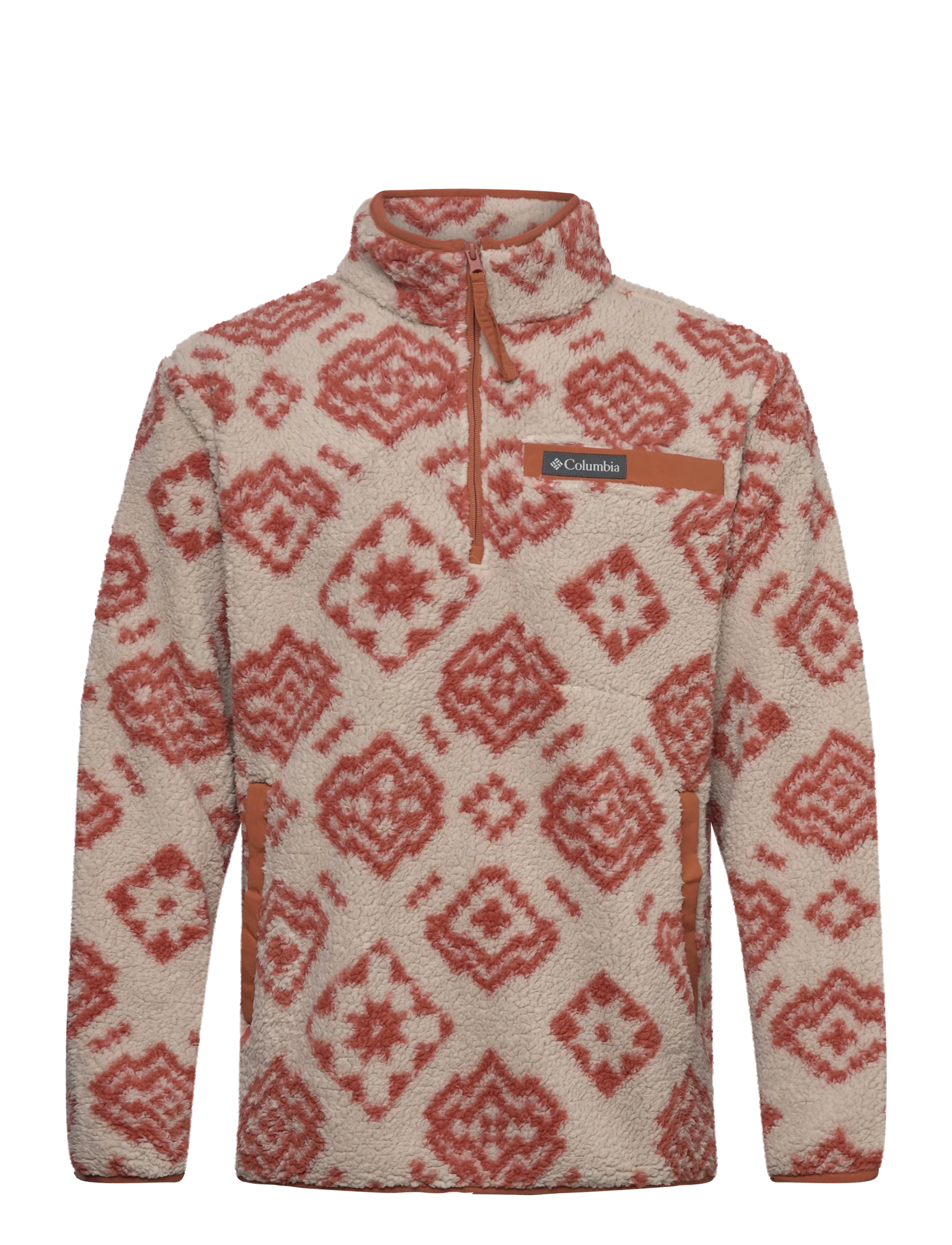 Columbia Sportswear Rugged Ridge High Pile Half Zip - Vaata kõiki - DARK STONE CHECKED OUT, TEAK BROWN / cream