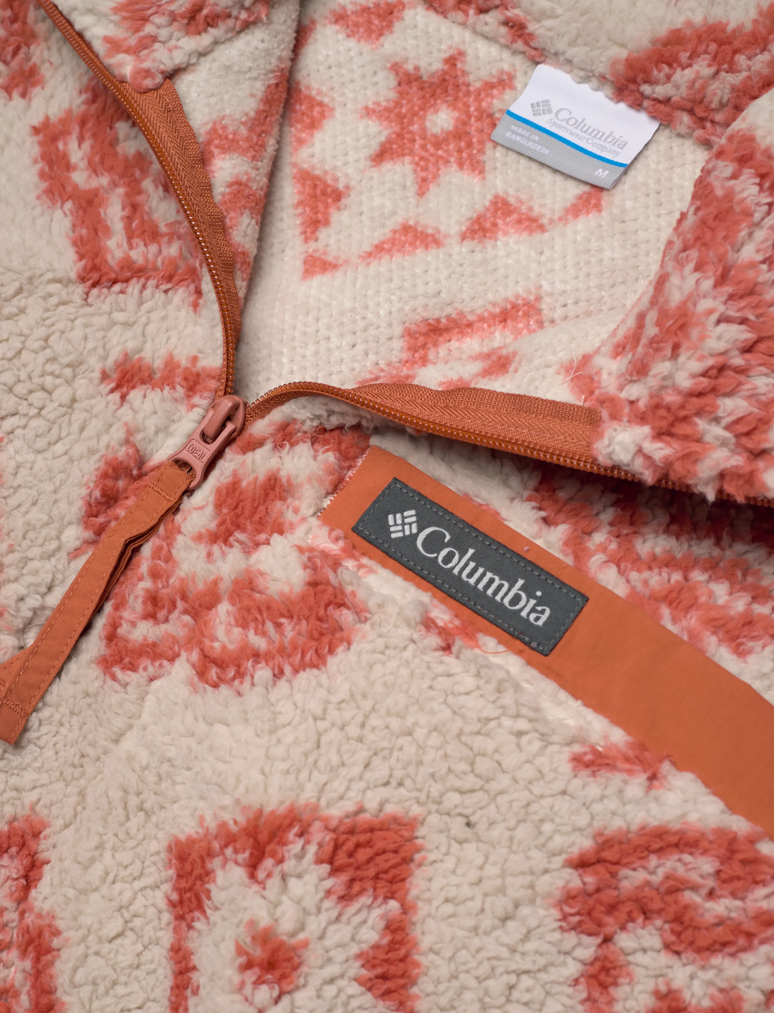 Columbia Sportswear - Rugged Ridge High Pile Half Zip - fleece & midlayer - dark stone checked out, teak brown - 2