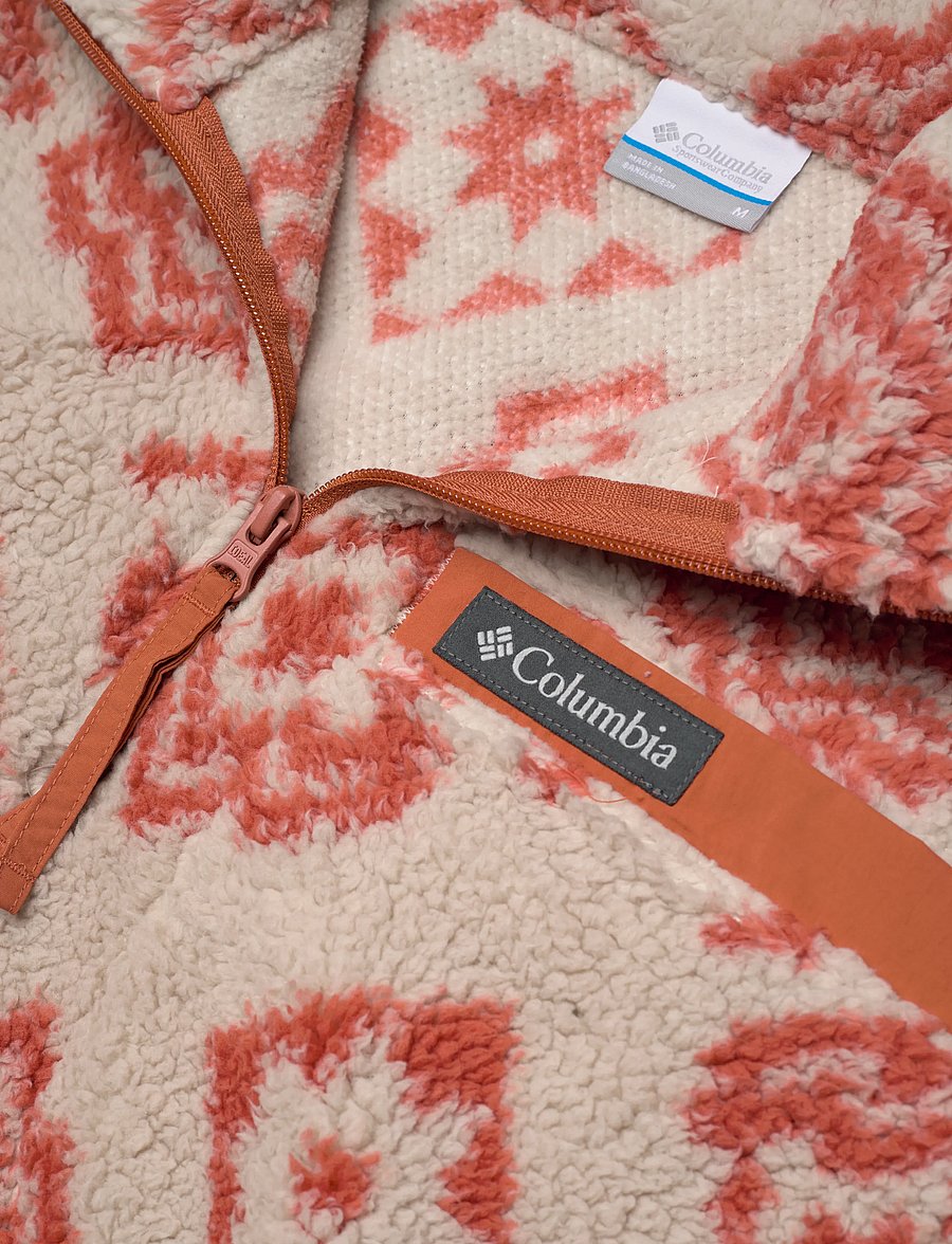 Columbia Sportswear - Rugged Ridge High Pile Half Zip - fleece & midlayer - dark stone checked out, teak brown - 2