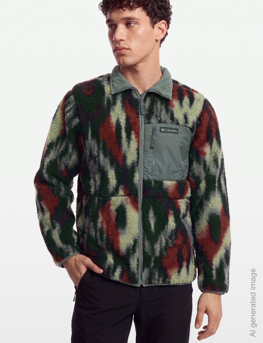 Columbia Sportswear - Winter Pass Reversible Fleece - friluftsjackor - red oxide sedona sage full blur, sedona - 3