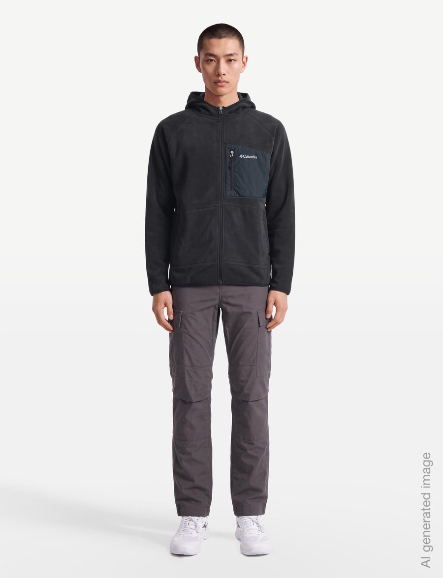 Columbia Sportswear - Fast Trek Overlay Hooded Full Zip - fleece & mellanlager - black - 0