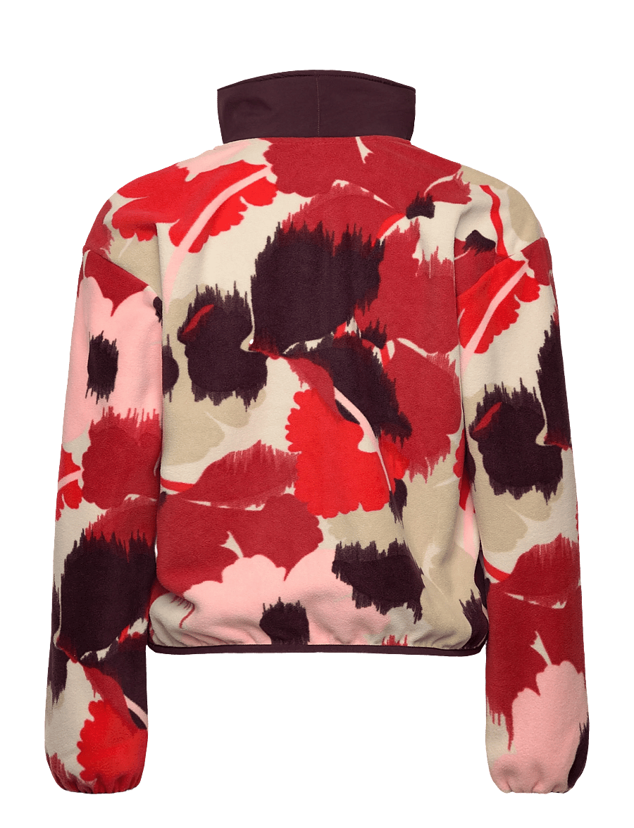 Columbia Sportswear - Sequoia Grove Printed Half Zip - overdele - washed red, ikatbloom - 1