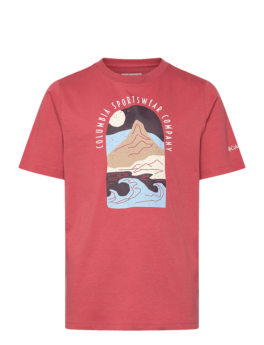 Columbia Sportswear - Valley Creek II SS Graphic Shirt - kurzärmelig - washed red, cozy coastline - 0