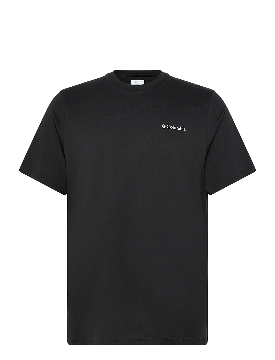 Columbia Sportswear - CSC Outdoor Back Graphic Tee - t-shirts - black, wavy branded peaks - 0