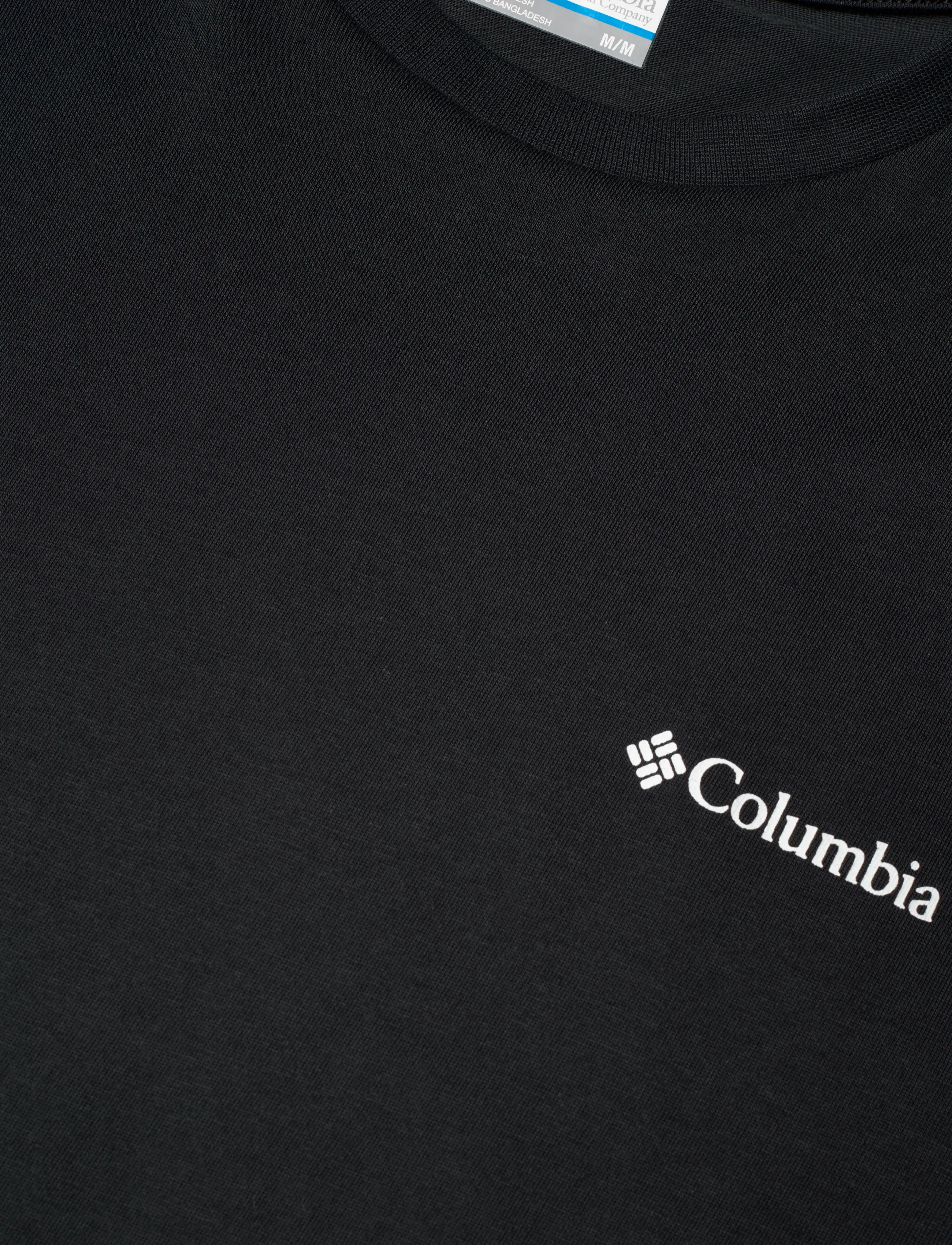 Columbia Sportswear - CSC Outdoor Back Graphic Tee - t-shirts - black, wavy branded peaks - 2