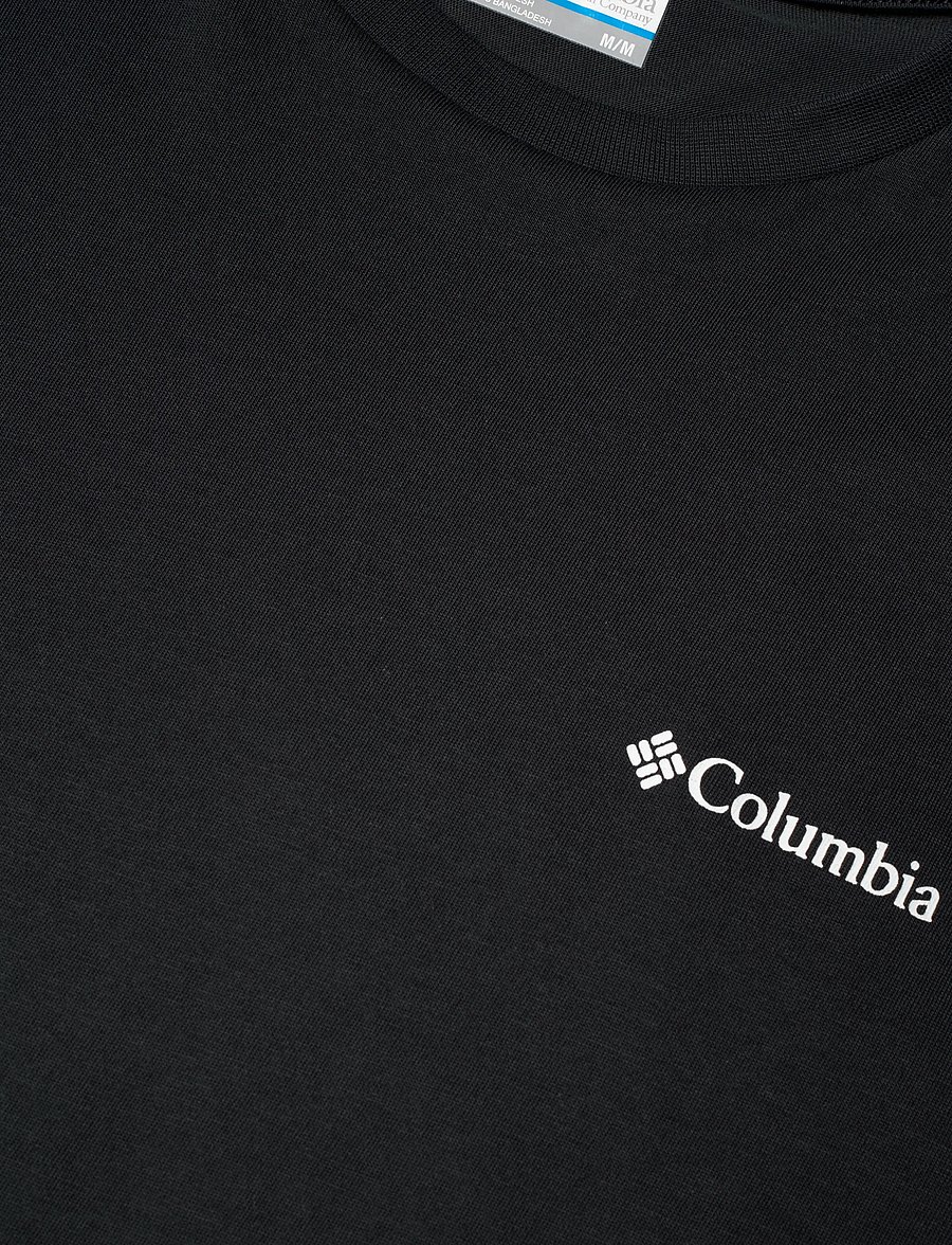 Columbia Sportswear - CSC Outdoor Back Graphic Tee - t-shirts - black, wavy branded peaks - 2