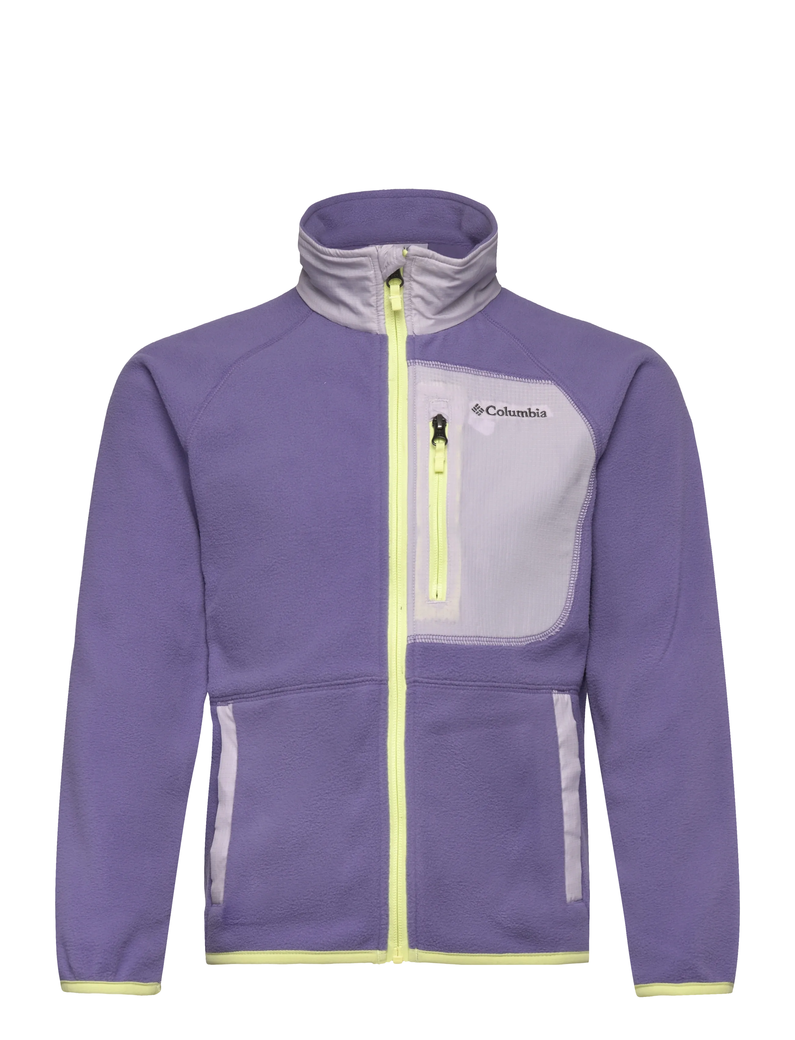 Columbia Sportswear Fast Trek V Full Zip, 104, Fleece Oberbekleidung, Lila - Jackets, Kinder