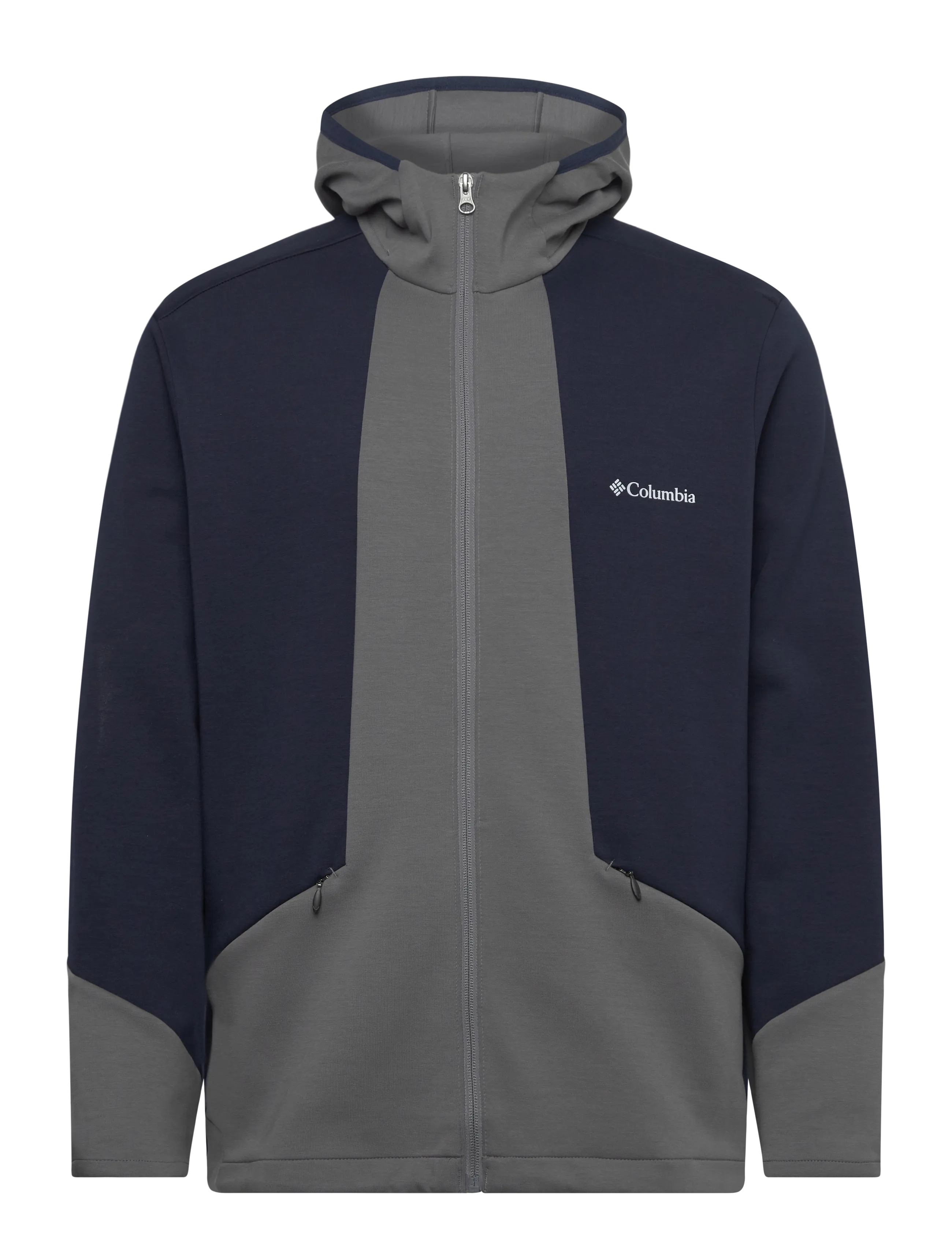 Columbia Sportswear Columbia Tech Spacer Knit Hoodie - Columbia Sportswear - CITY GREY, COLLEGIATE NAVY / navy