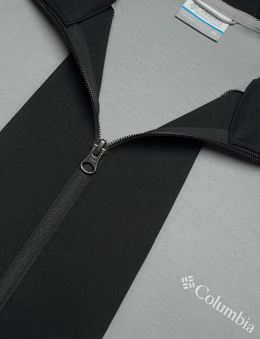 Columbia Sportswear - Columbia Tech Spacer Knit Hoodie - outdoor jacken - columbia grey, black - 2