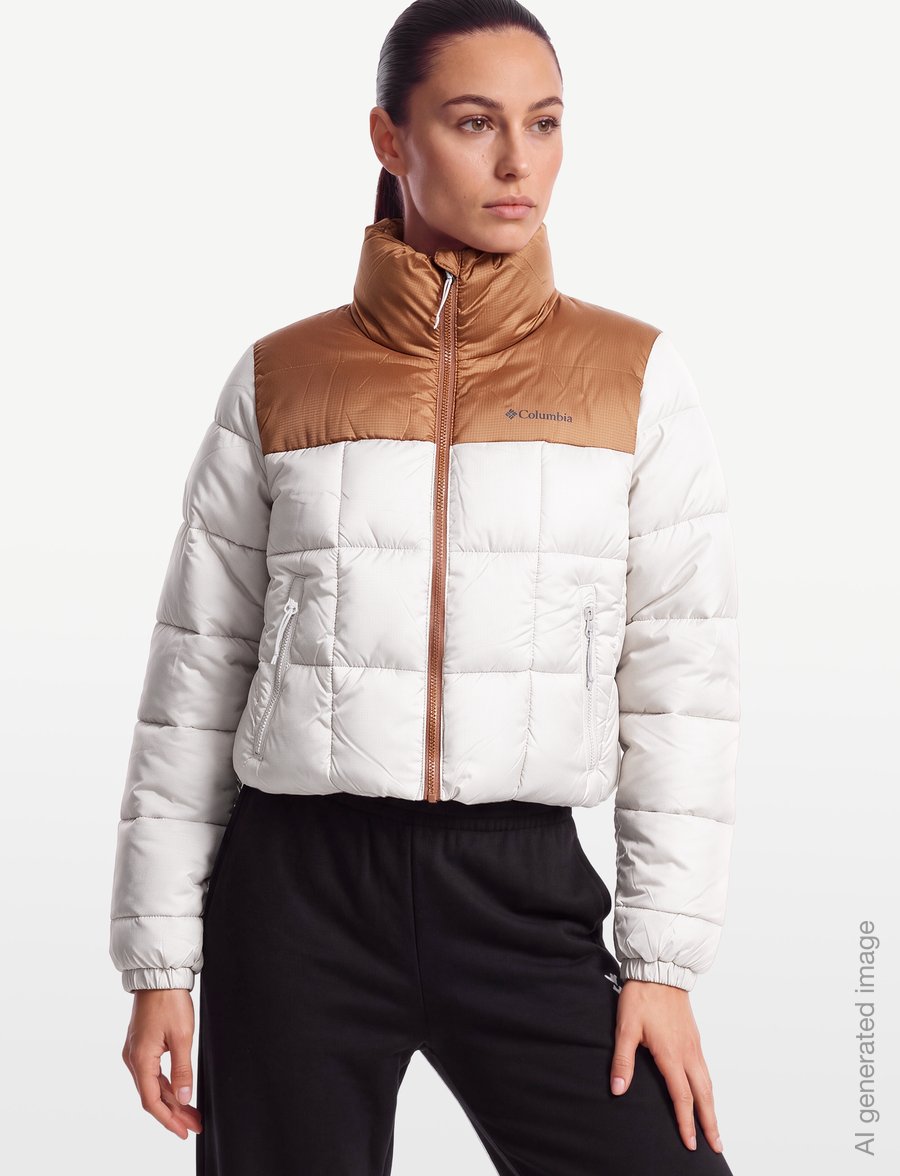 Columbia Sportswear - Puffect III Cropped Jacket - winterjacken - dark stone, camel brown - 3